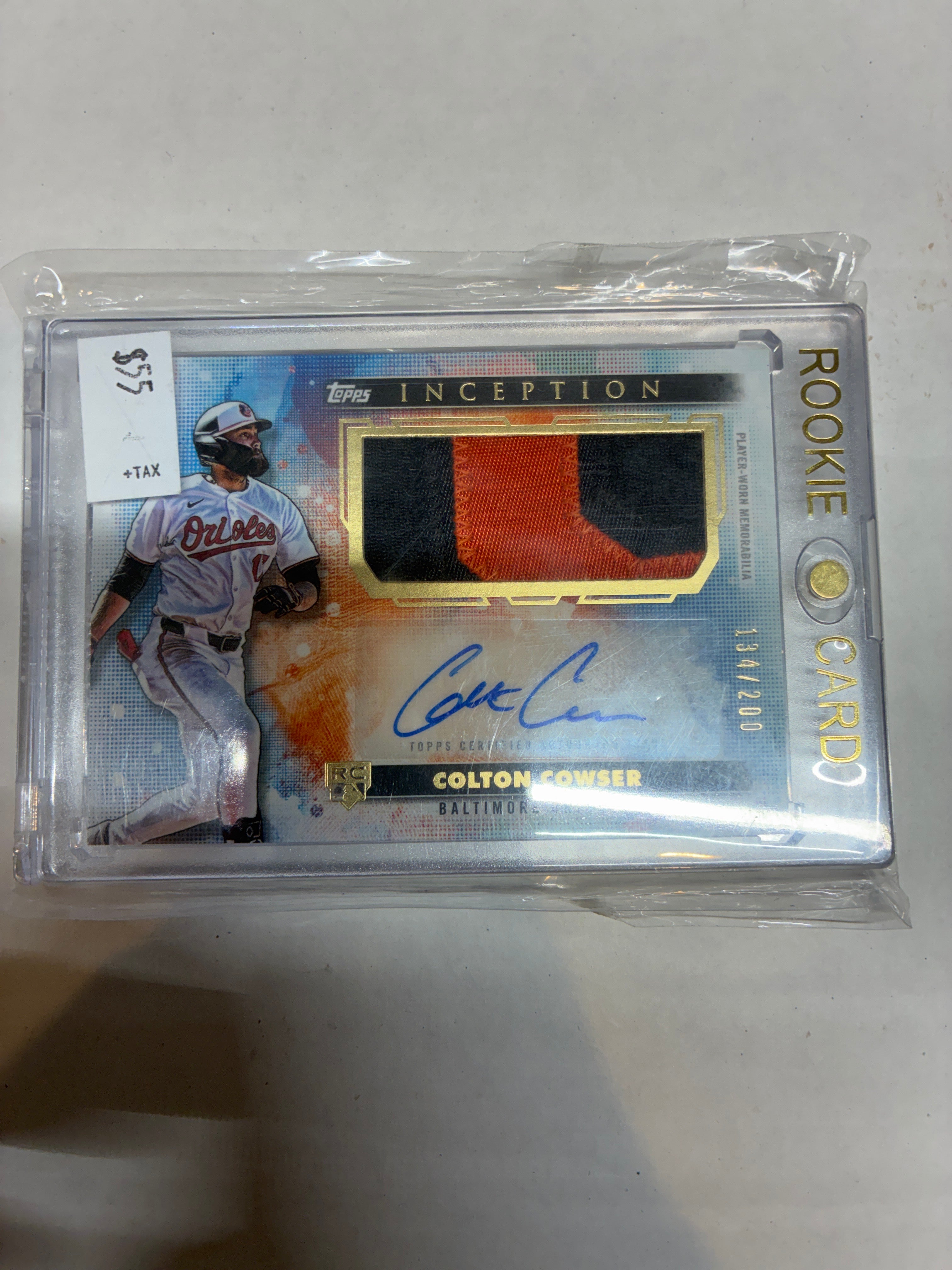 2024 Topps Baseball Colton Cowser /200 Auto Patch #APC-CC