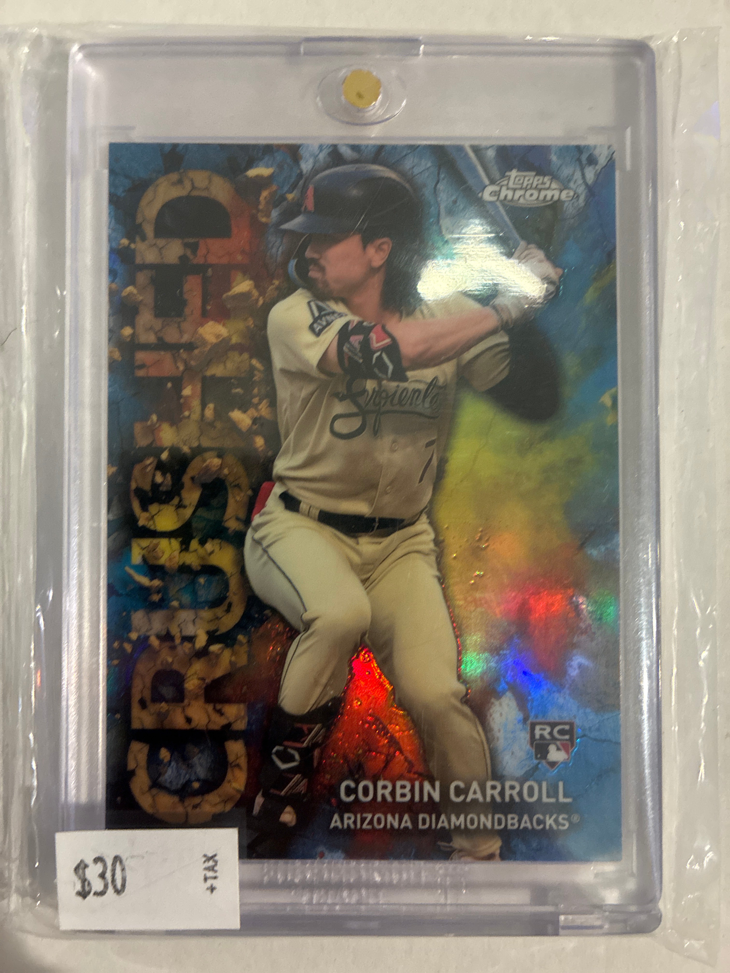 2023 Topps Chrome Corbin Carroll Rookie Card #C-23 “Crushed”