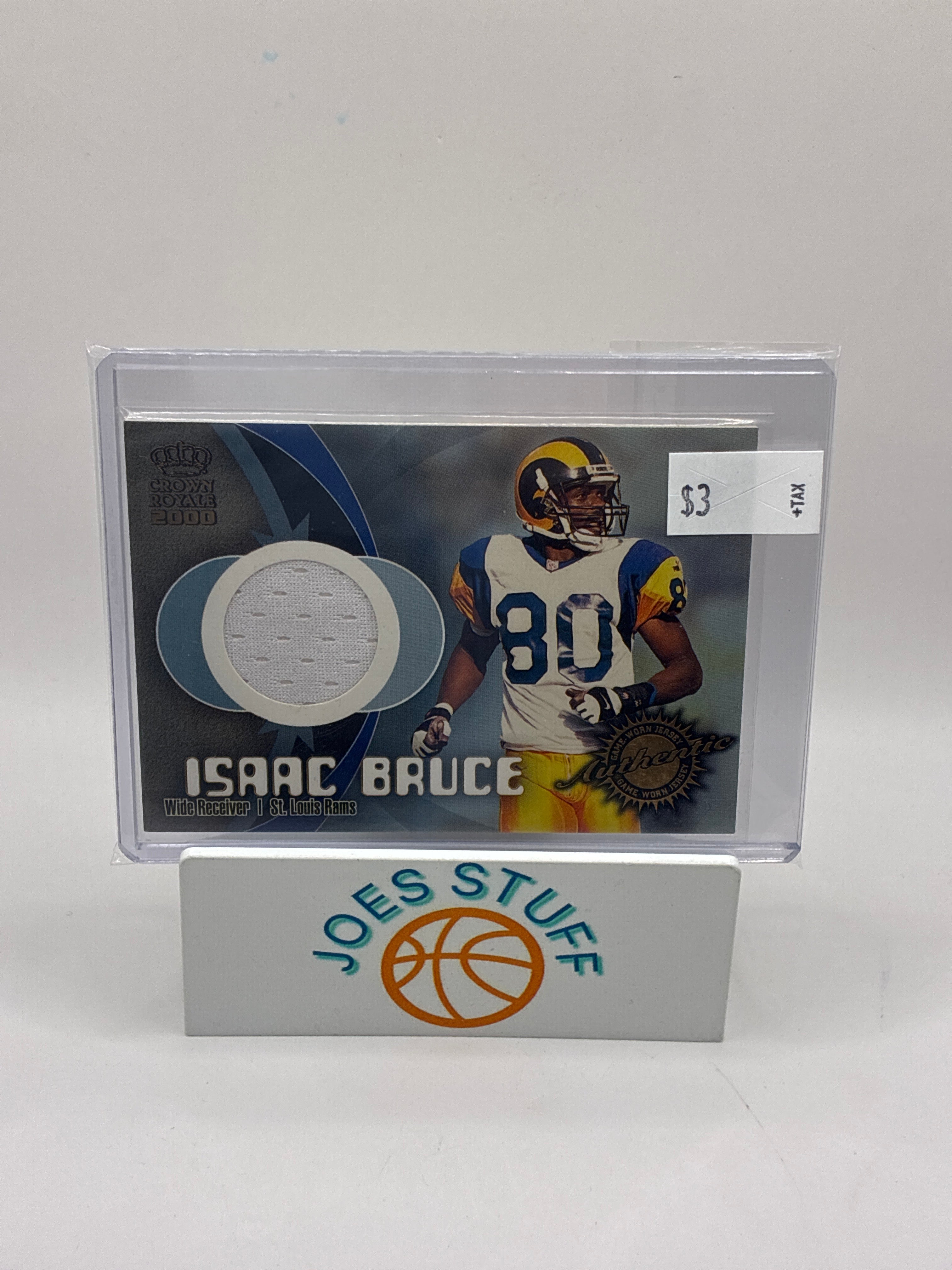 2000 Pacific Crown Royale Game Worn Jerseys Isaac Bruce