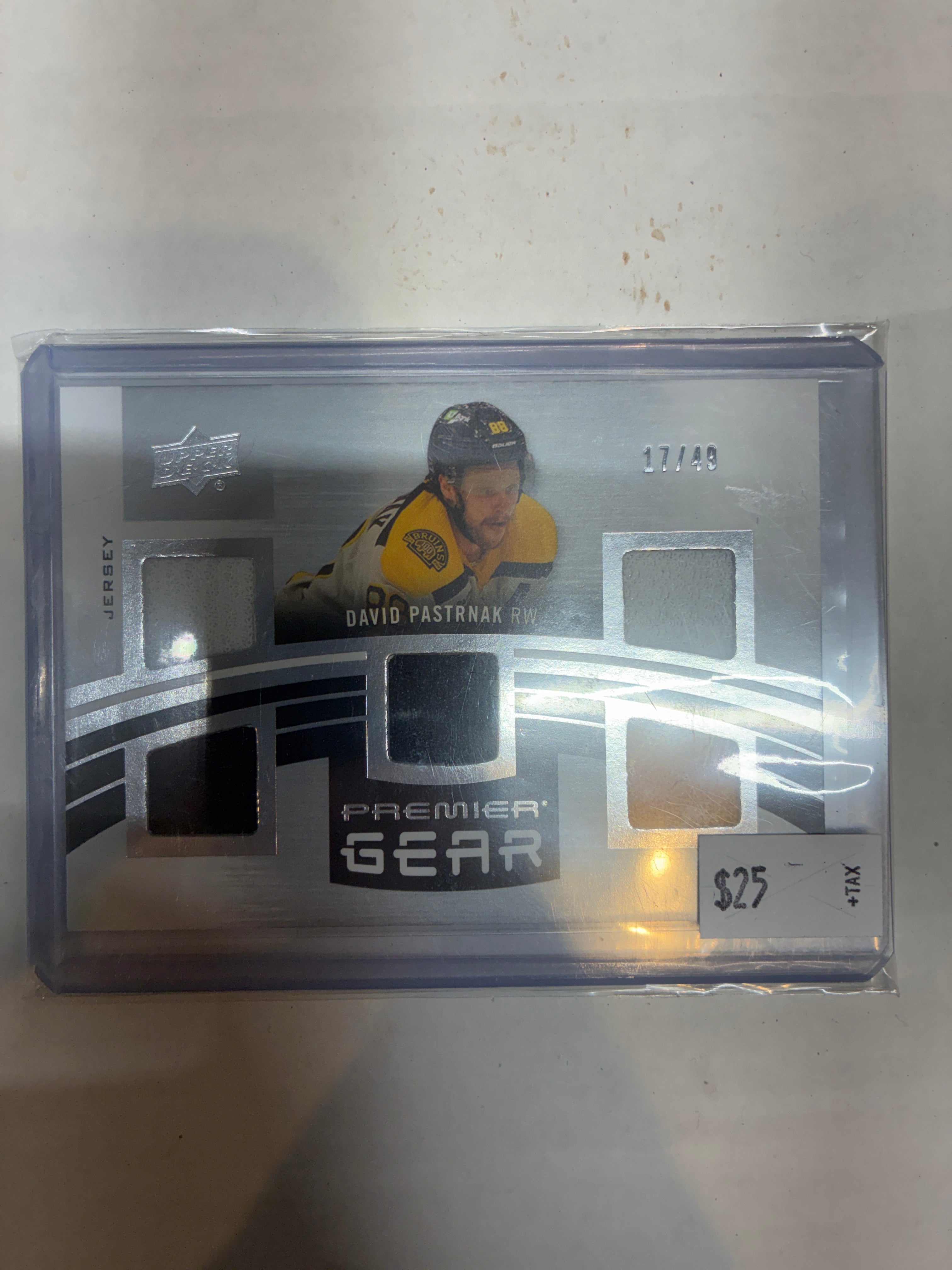 2023-24 Upper Deck Premier Gear Jersey David Pastranak 17/49