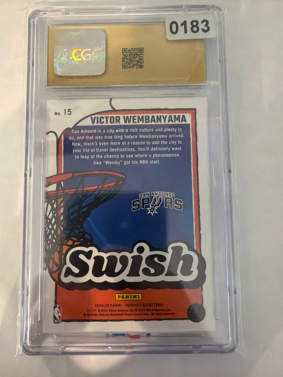 2024 DonRoss swish 15 victor Wembanyama CGC 10 ￼