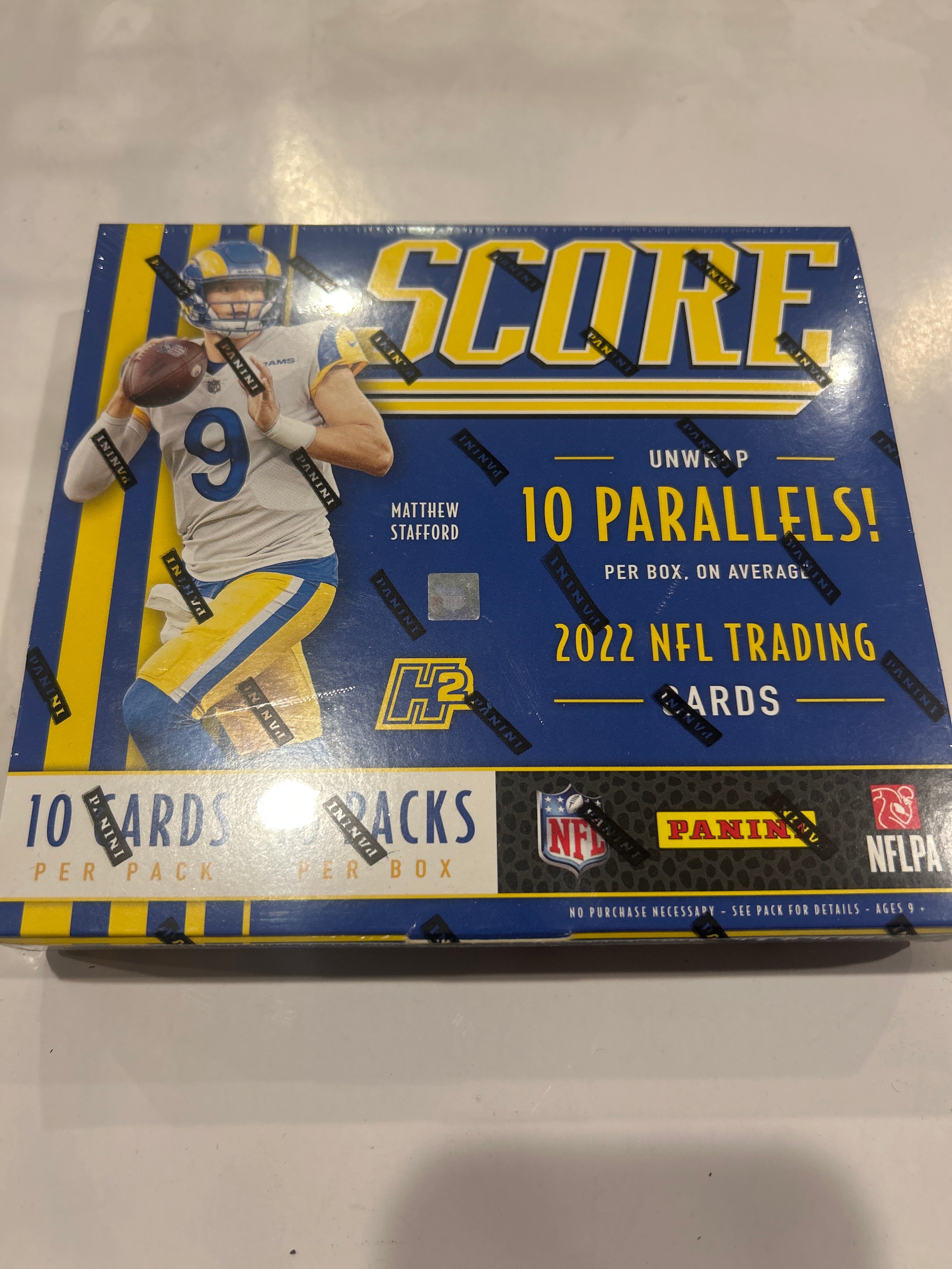 2022 Panini Score Football H2 box