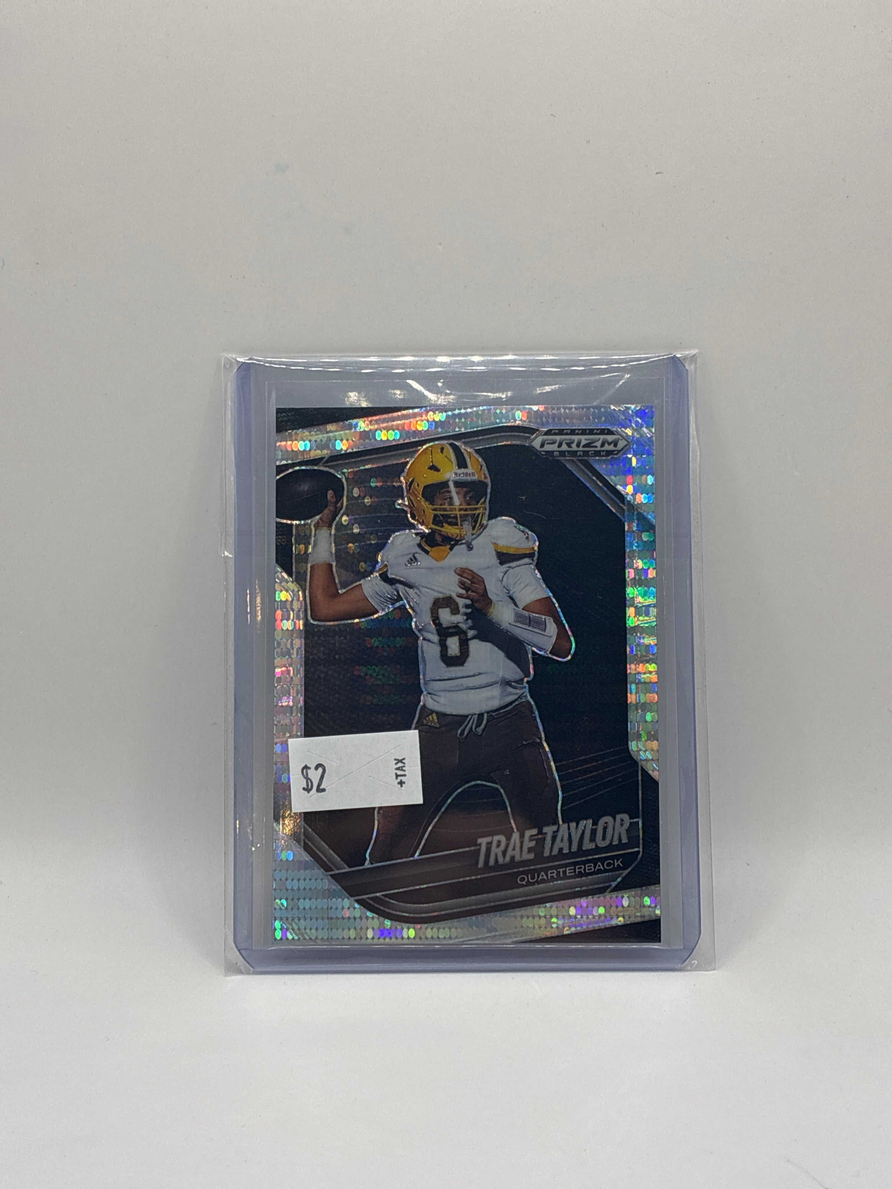 2025 Panini Prizm Black Prospects Trae Taylor #179 Pulsar Prizm