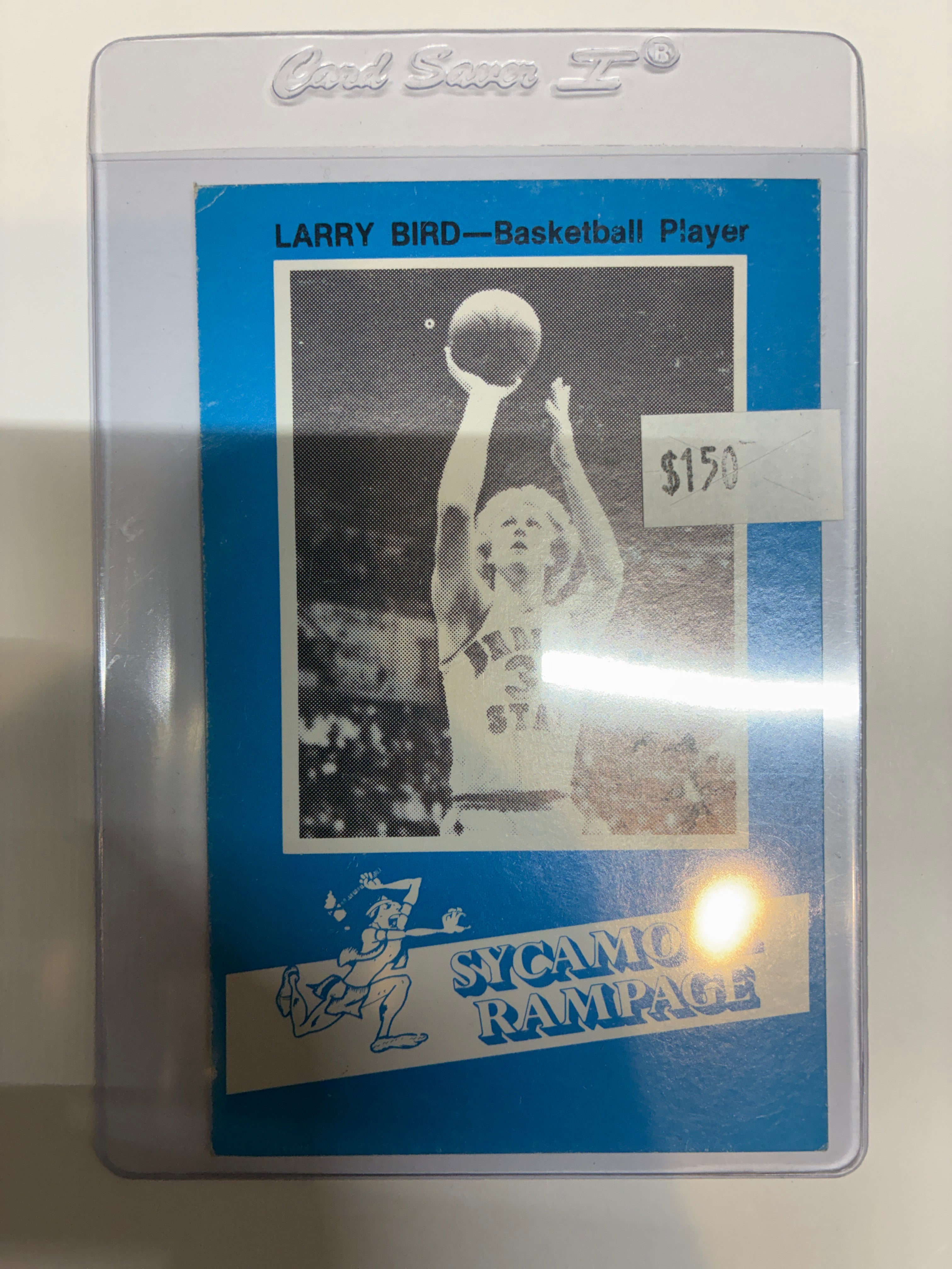 1982-83 7-Up Indiana State University Sycamore Rampage Police Larry Bird
