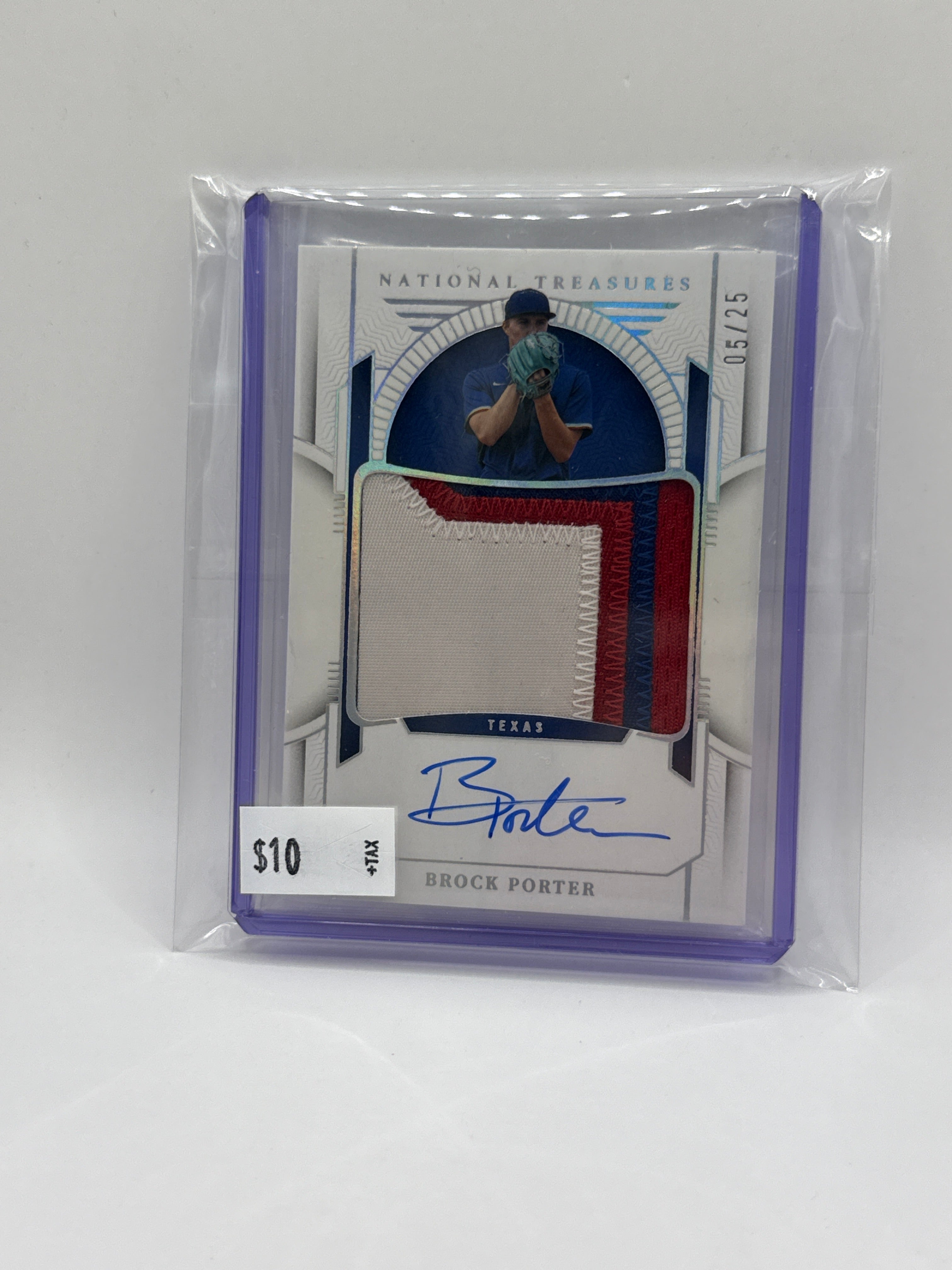 2024 National Treasures Brock Porter Patch Auto 02/25