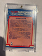 1988 Fleer basketball super star sticker Micheal Jordan 7/11