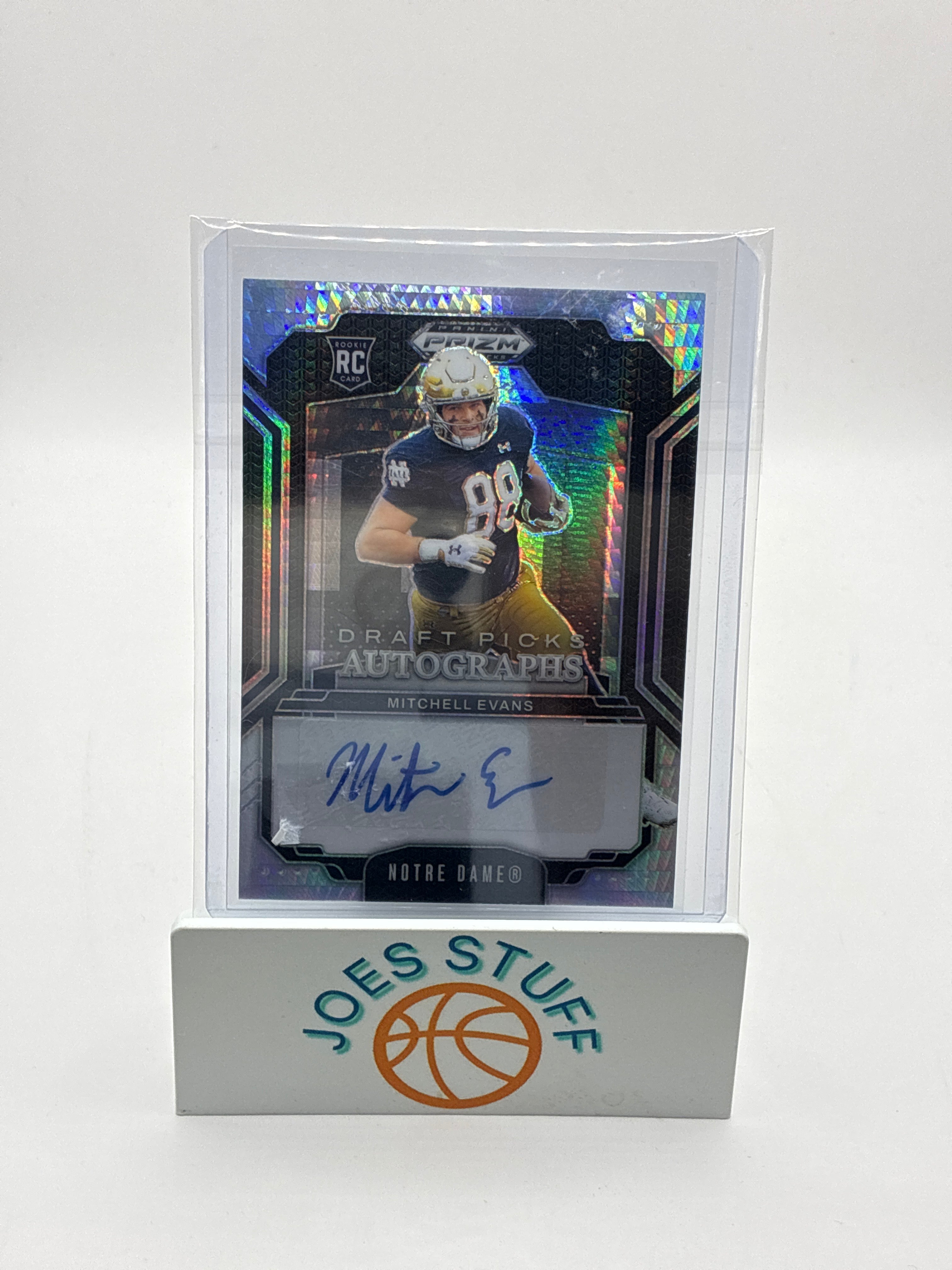 2025 Panini Prizm Draft Picks Autographs Mitchell Evans Hyper Prizm