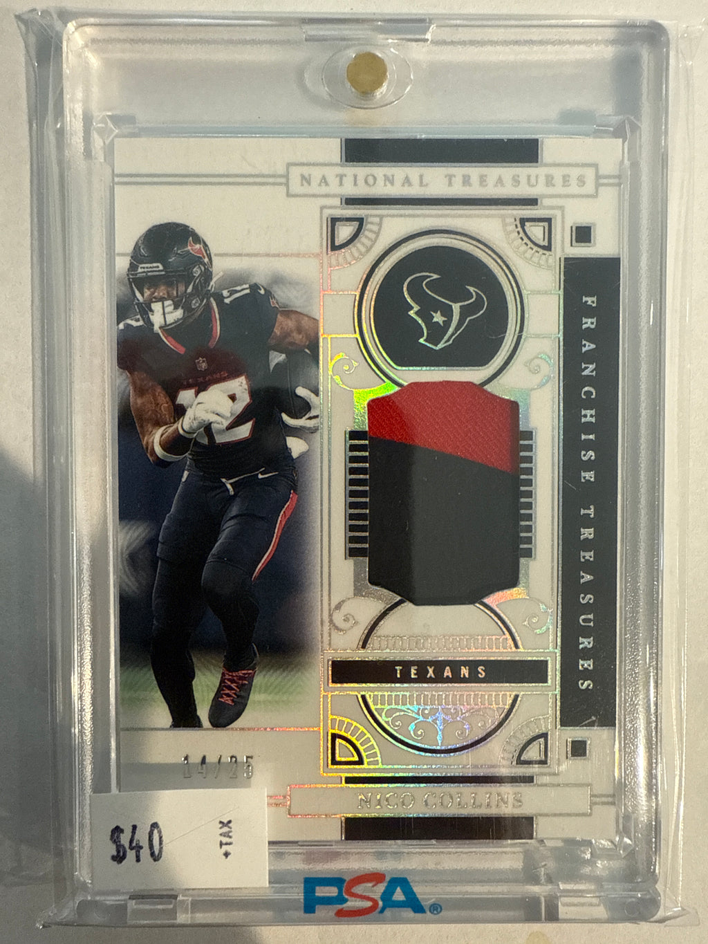 2025 National Treasures Nico Collins Patch 14/25