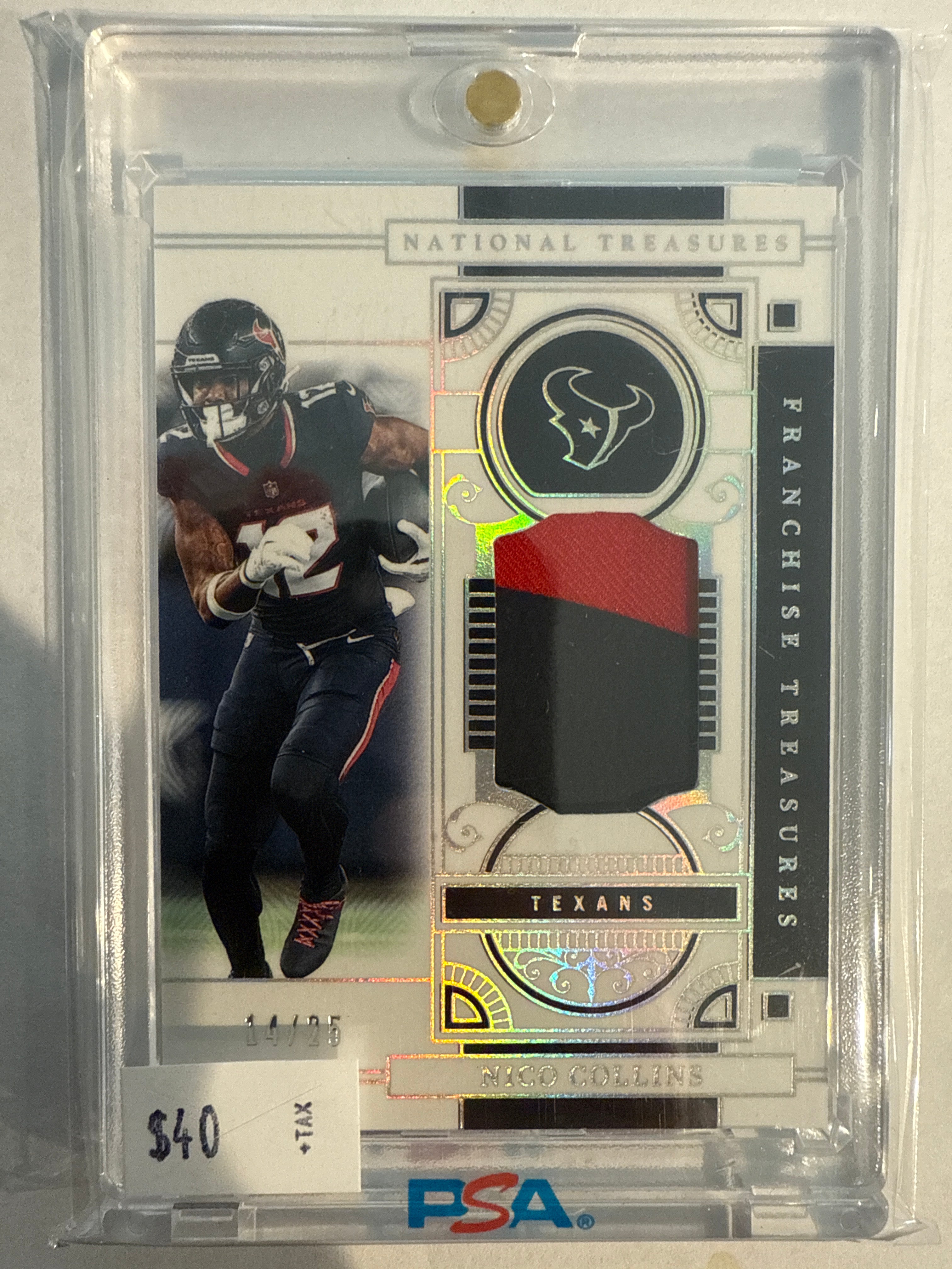 2025 National Treasures Nico Collins Patch 14/25