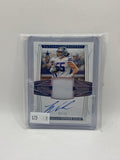 2019 Panini National Treasures Material Treasures Signatures Leighton Vander Esch #MTS-LV Prime 09/25