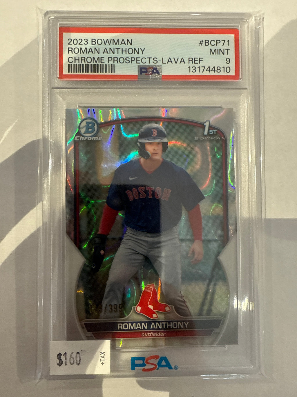 2023 Bowman, Roman Anthony chrome prospects lava 149/399