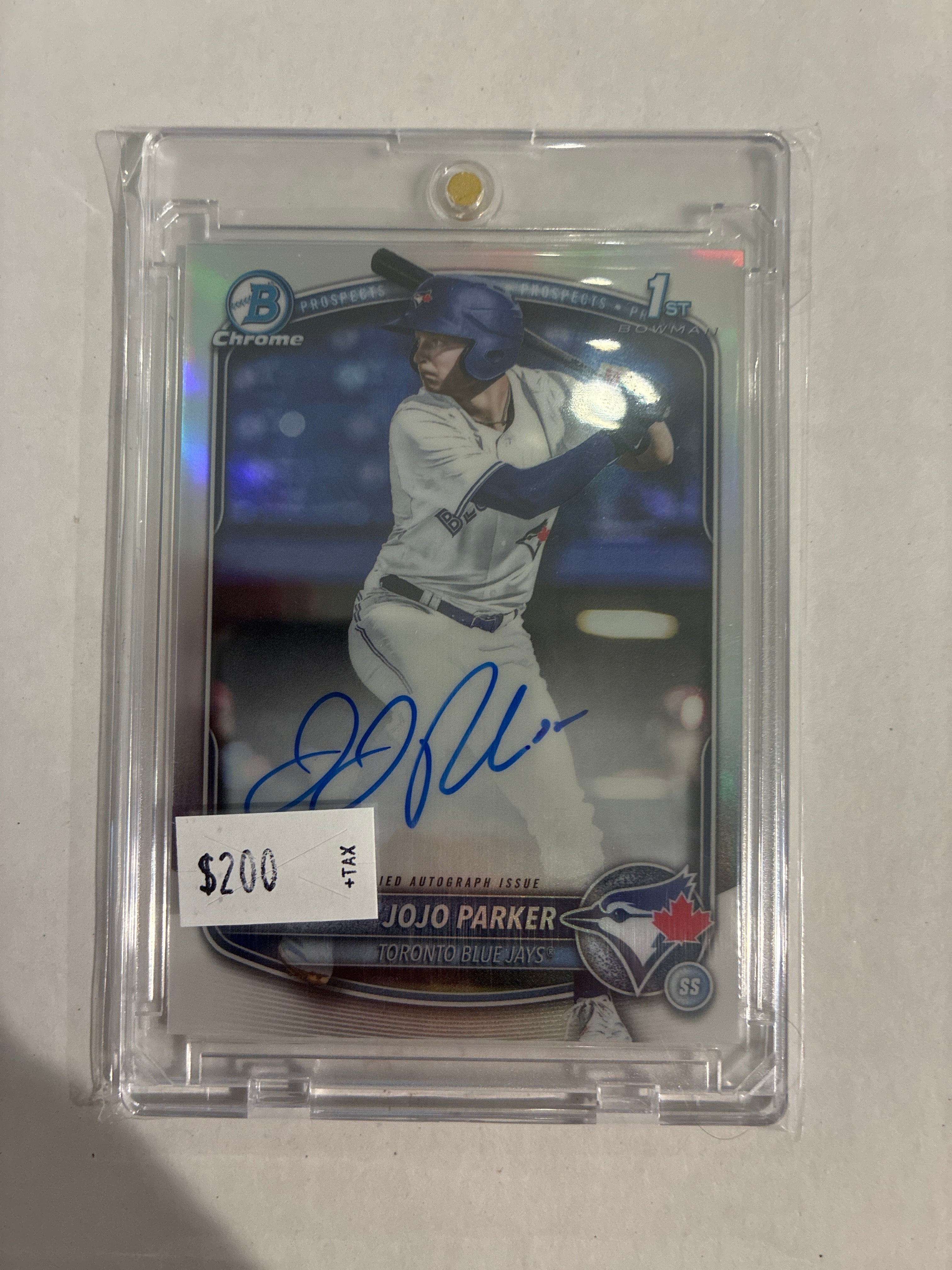 2025 Bowman Draft Chrome Prospect Auto JoJo Parker Refractor 334/499
