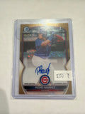 2023 Bowman Chrome 1st Shimmer Gold Autograph 45/50 Pedro Ramirez