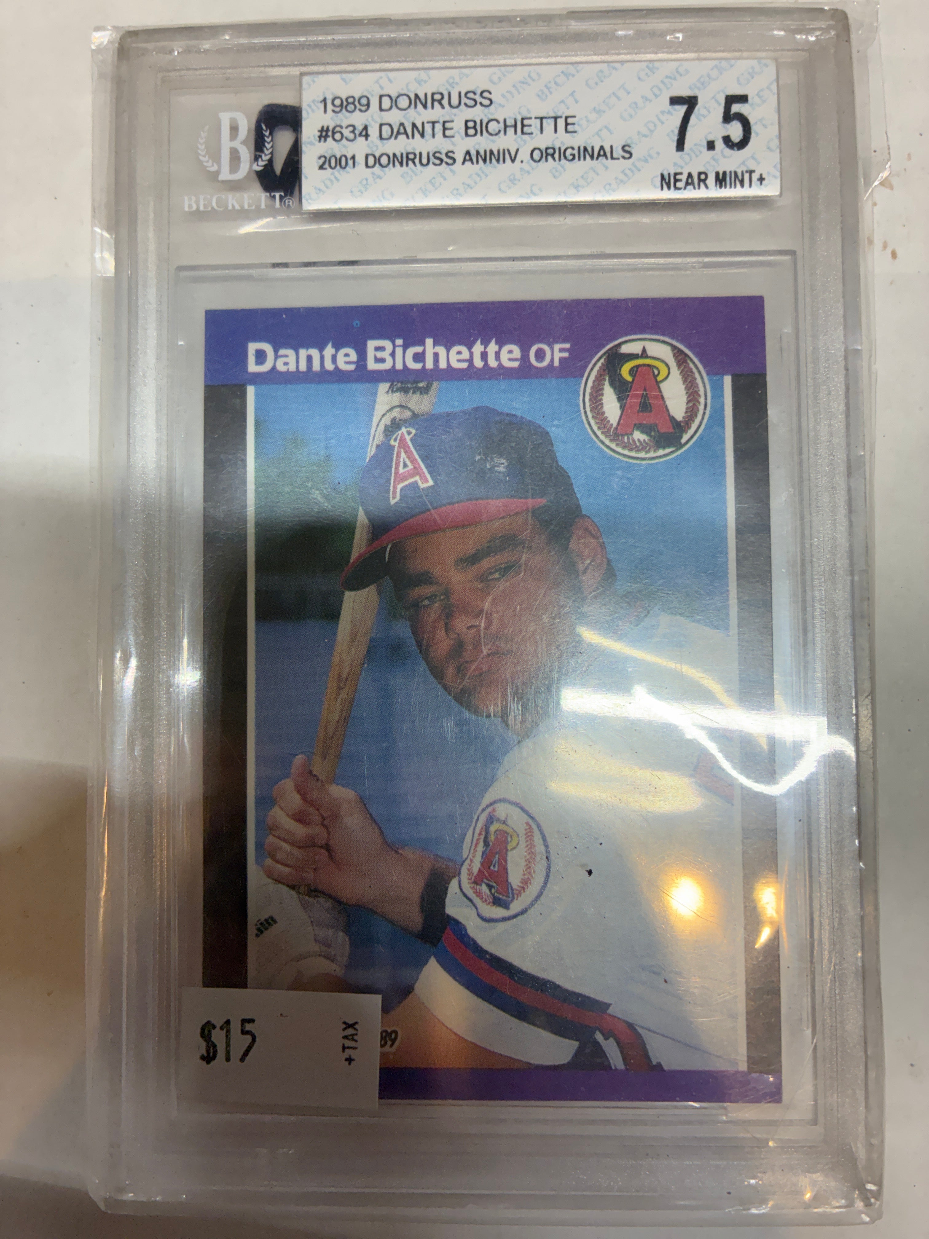 1989 Donruss #634 Dante Bichette BGS 7.5