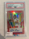2023 Leaf Vivid Drake Maye Technicolor Auto-Red /8 PSA 9