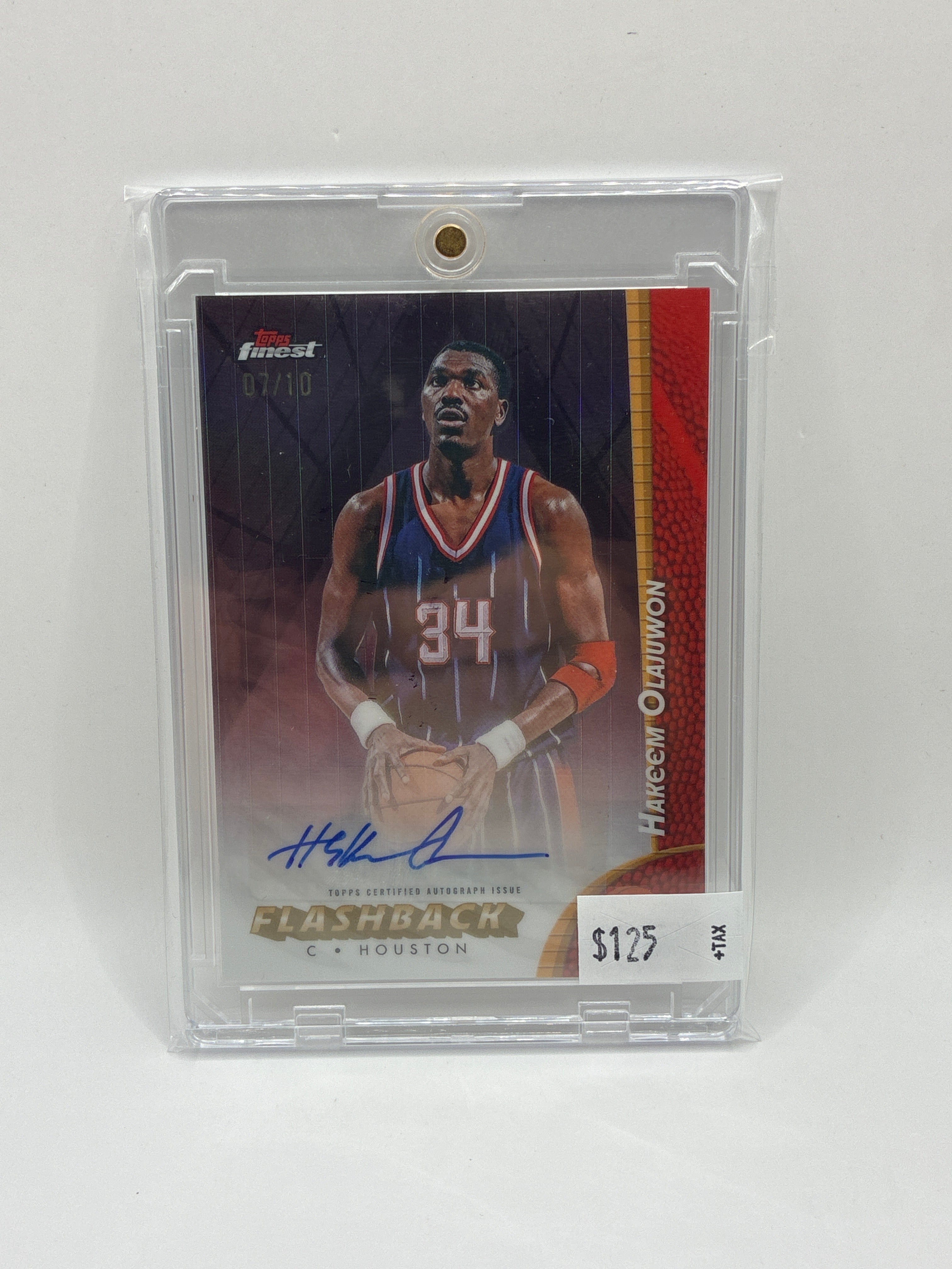 2025 Topps Finest Flashback Hakeem Olajuwon Autograph 07/10