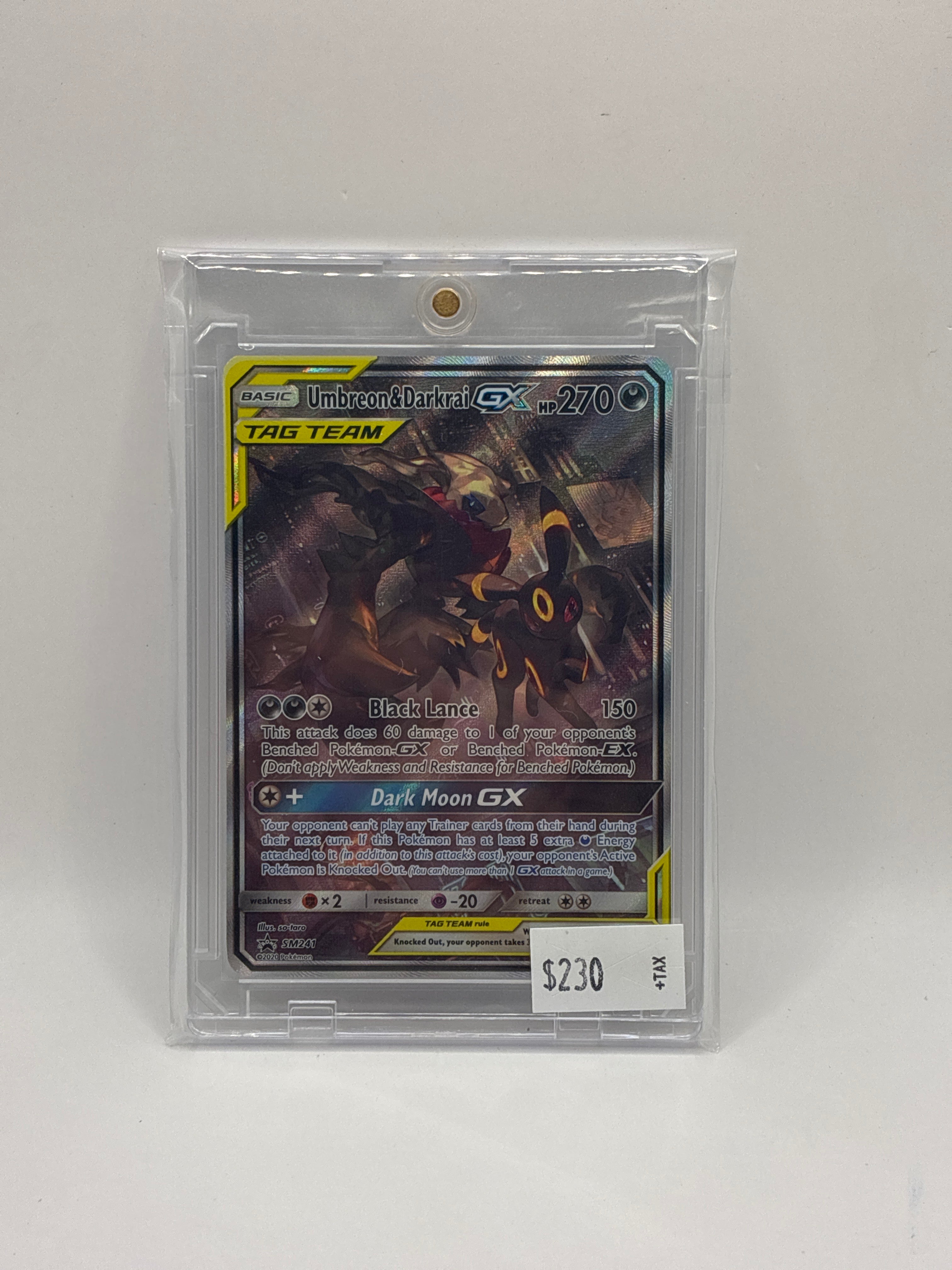 Umbreon & Darkrai GX SM241 Sm Holo