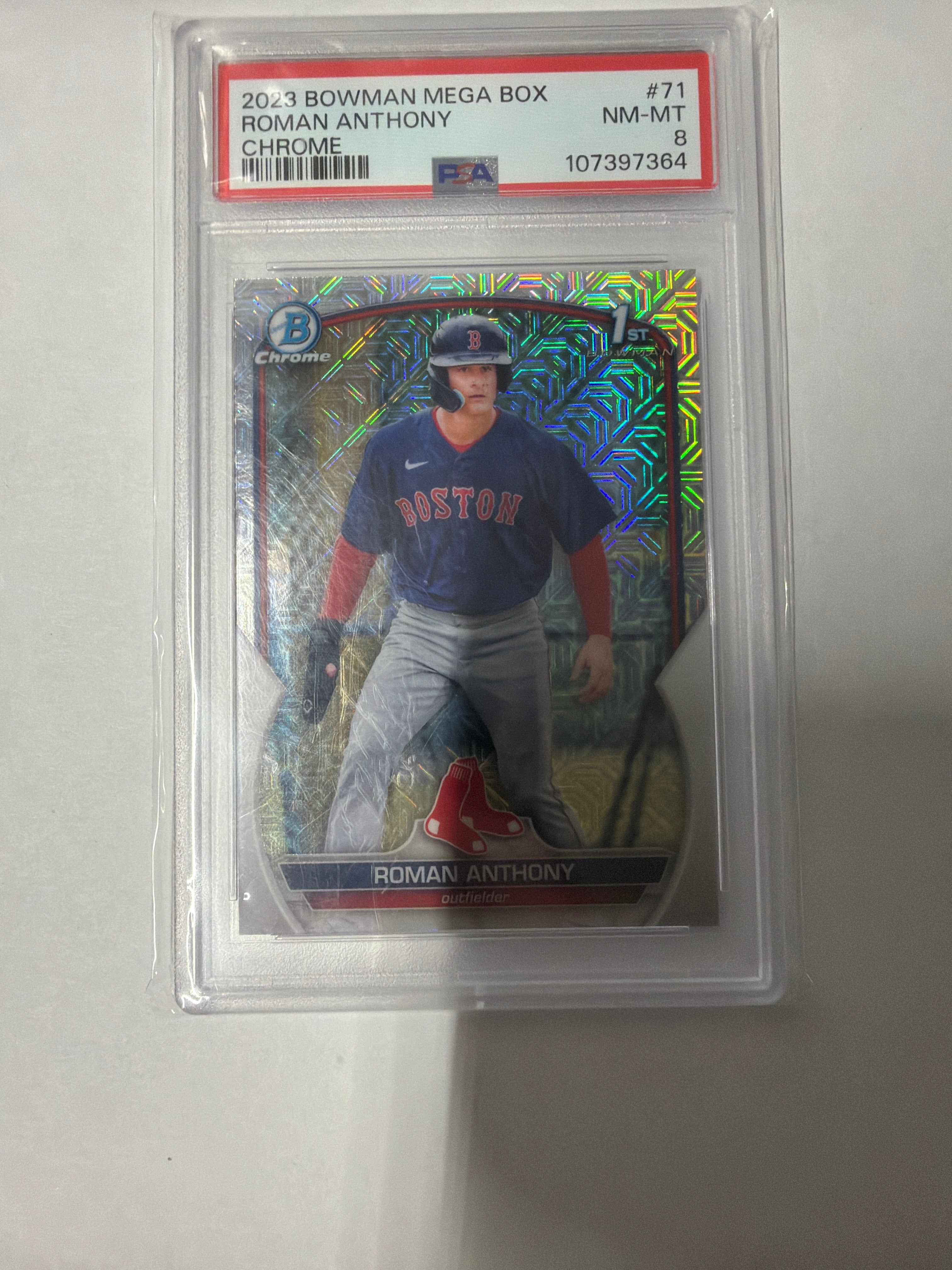 2023 Bowman Mega box Roman Anthony Chrome PSA 8