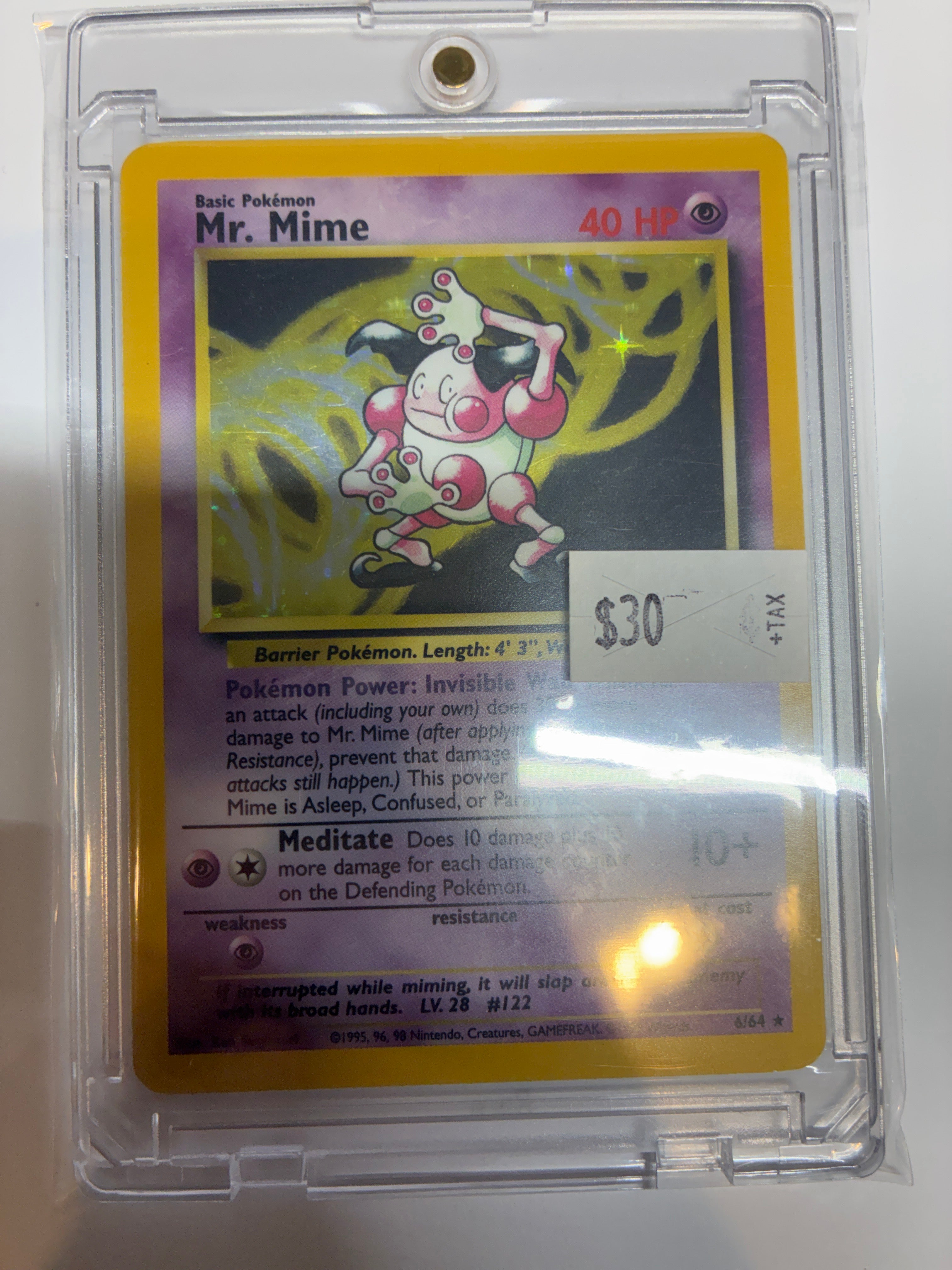 TCG Mr. Mime Jungle 6/64 Holo Unlimited Rare