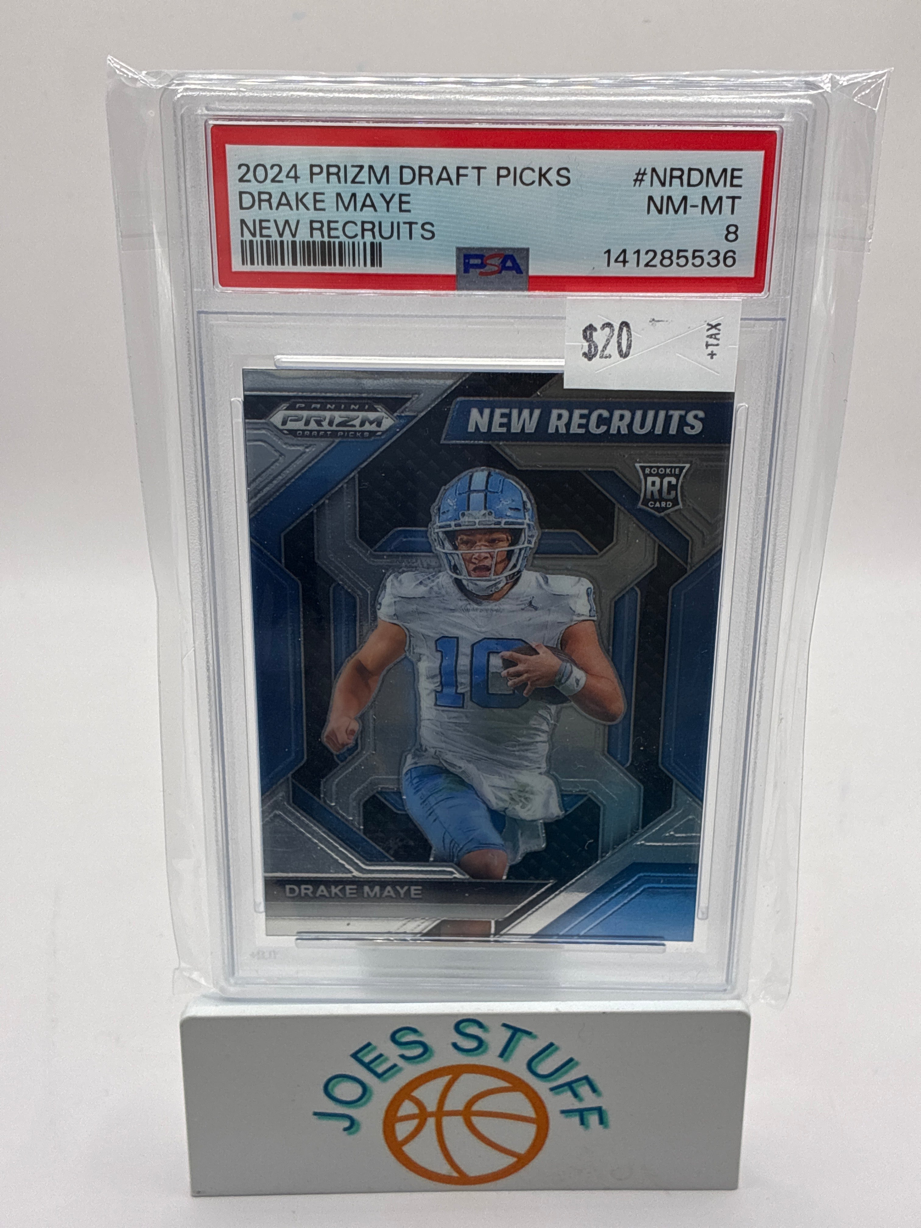 2024 Panini Prizm Draft Picks New Recruits Drake Maye PSA 8