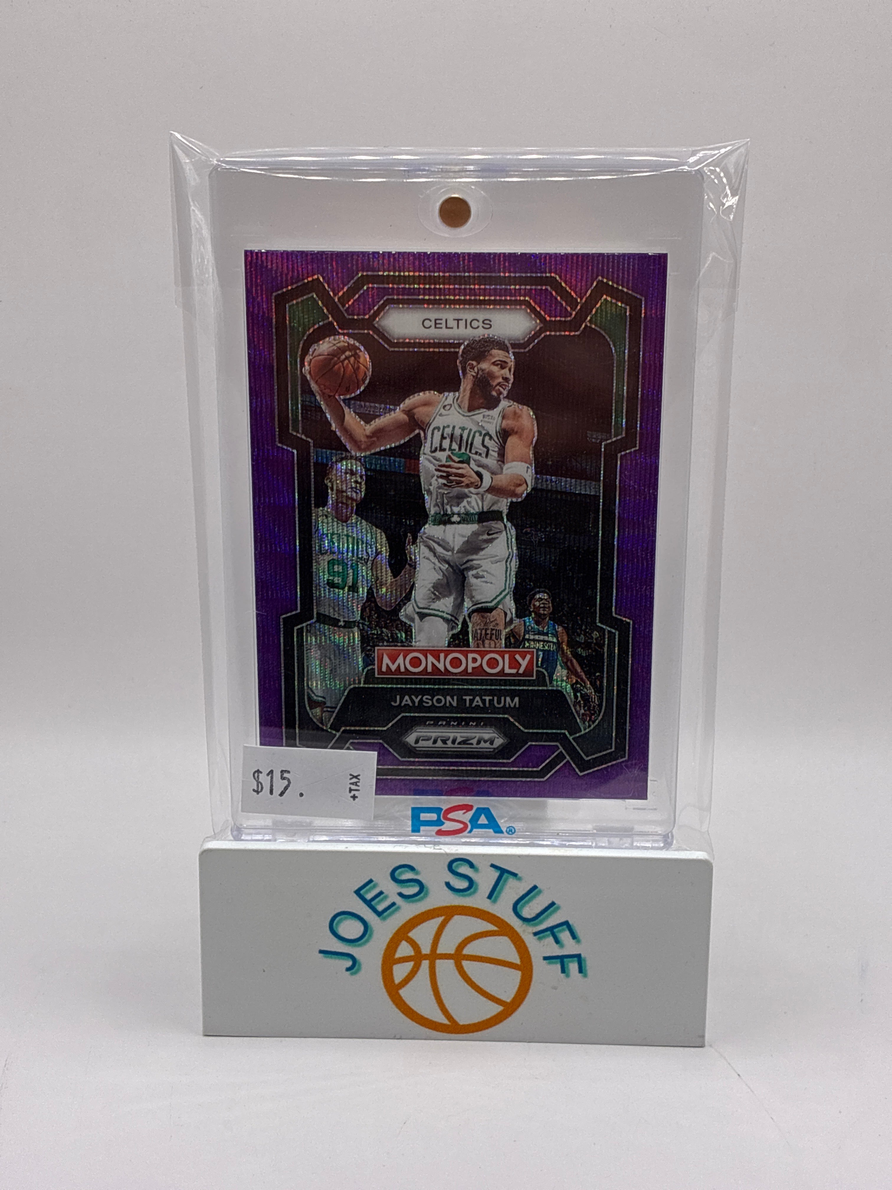 2025 Panini Prizm Monopoly Jayson Tatum #7 Purple Wave Prizm