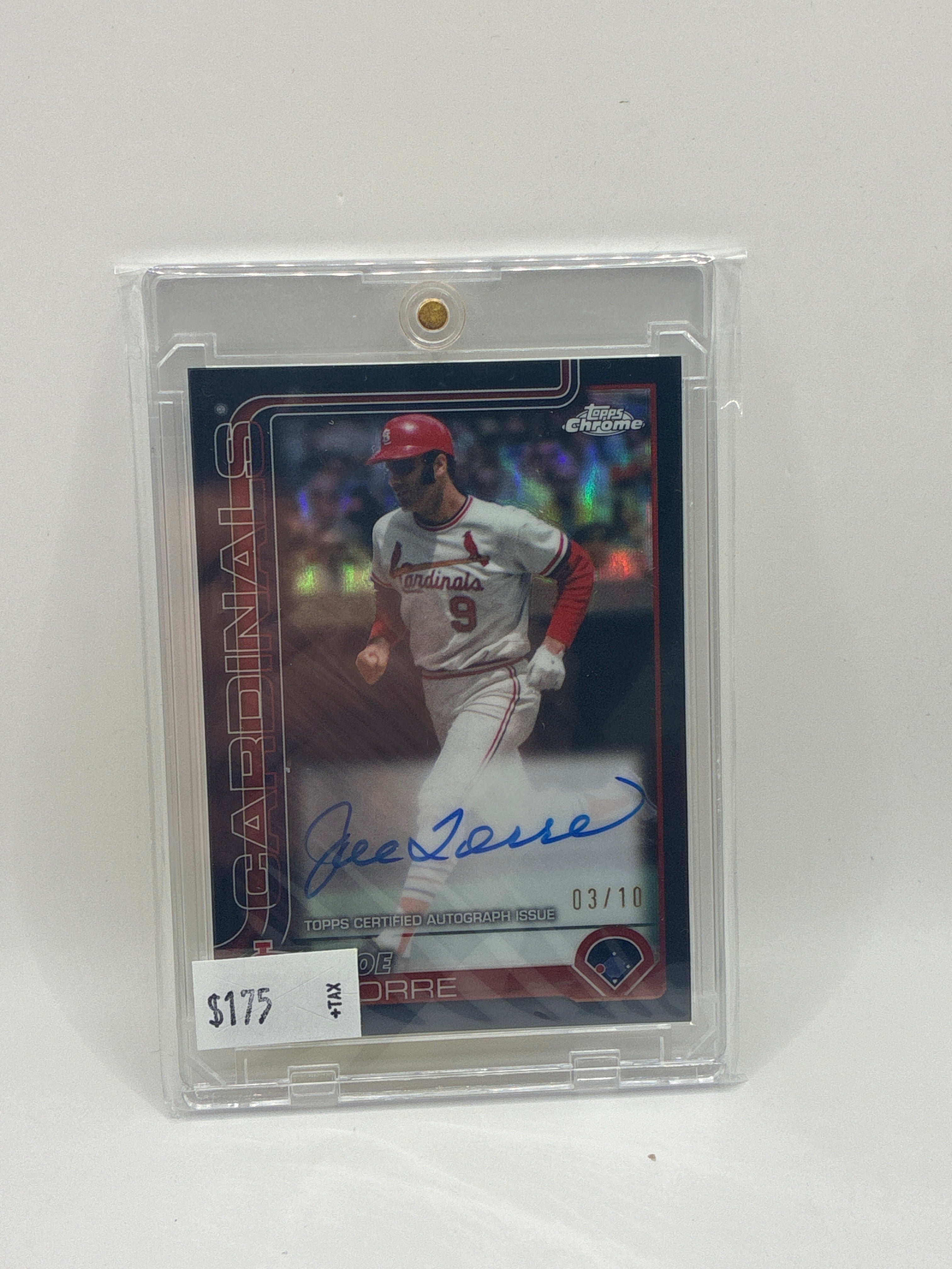 2025 Topps Chrome Joe Torre Autograph Black 03/10