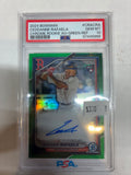2024 Bowman Chrome Rookie Auto Ceddanne Rafaela Green Refractor 09/99 PSA 10