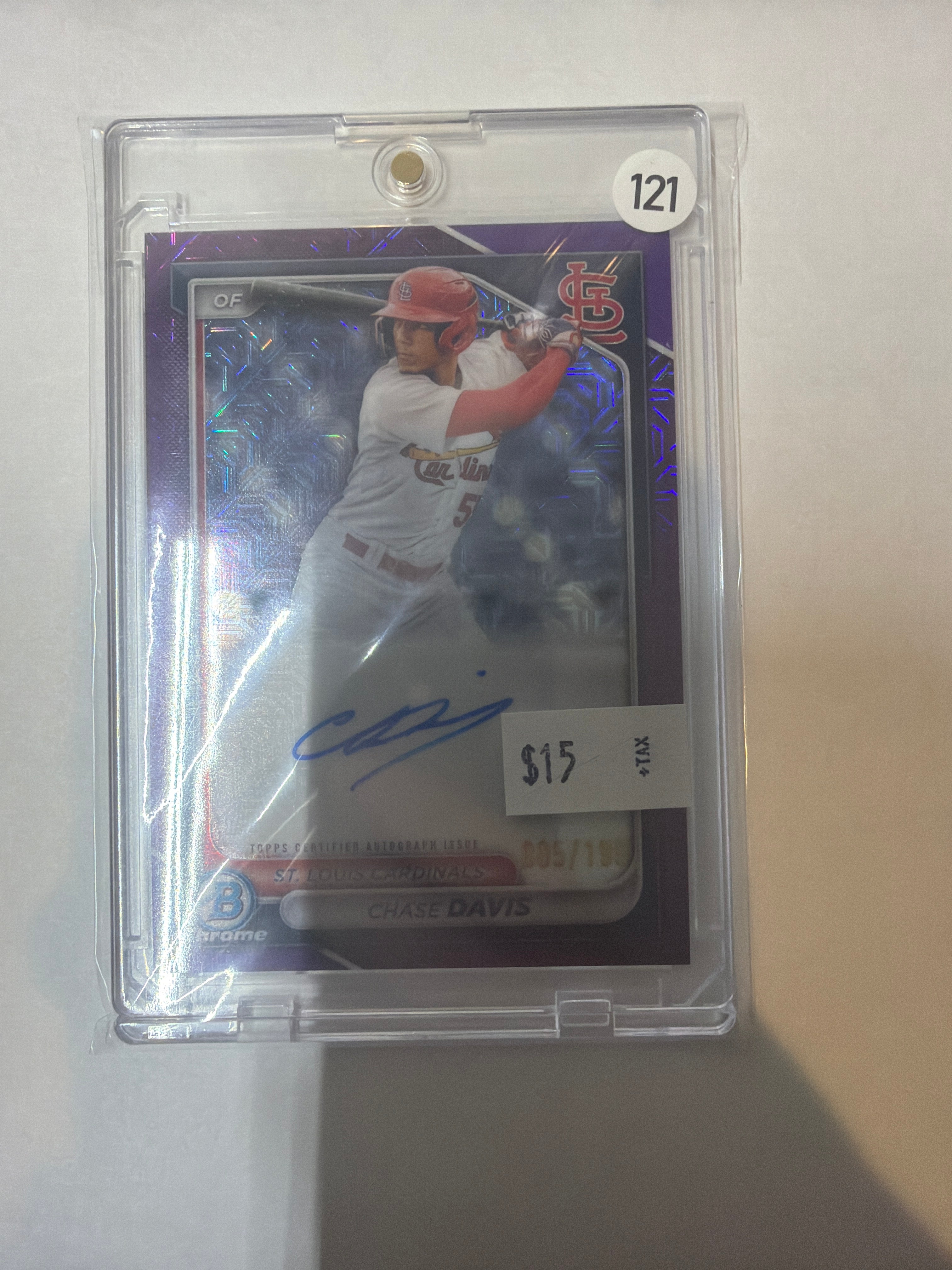 2024 Topps Chase Davis auto 005/199