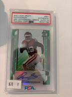 2021 leaf draft R Stevenson XRC autograph green PSA auto 10