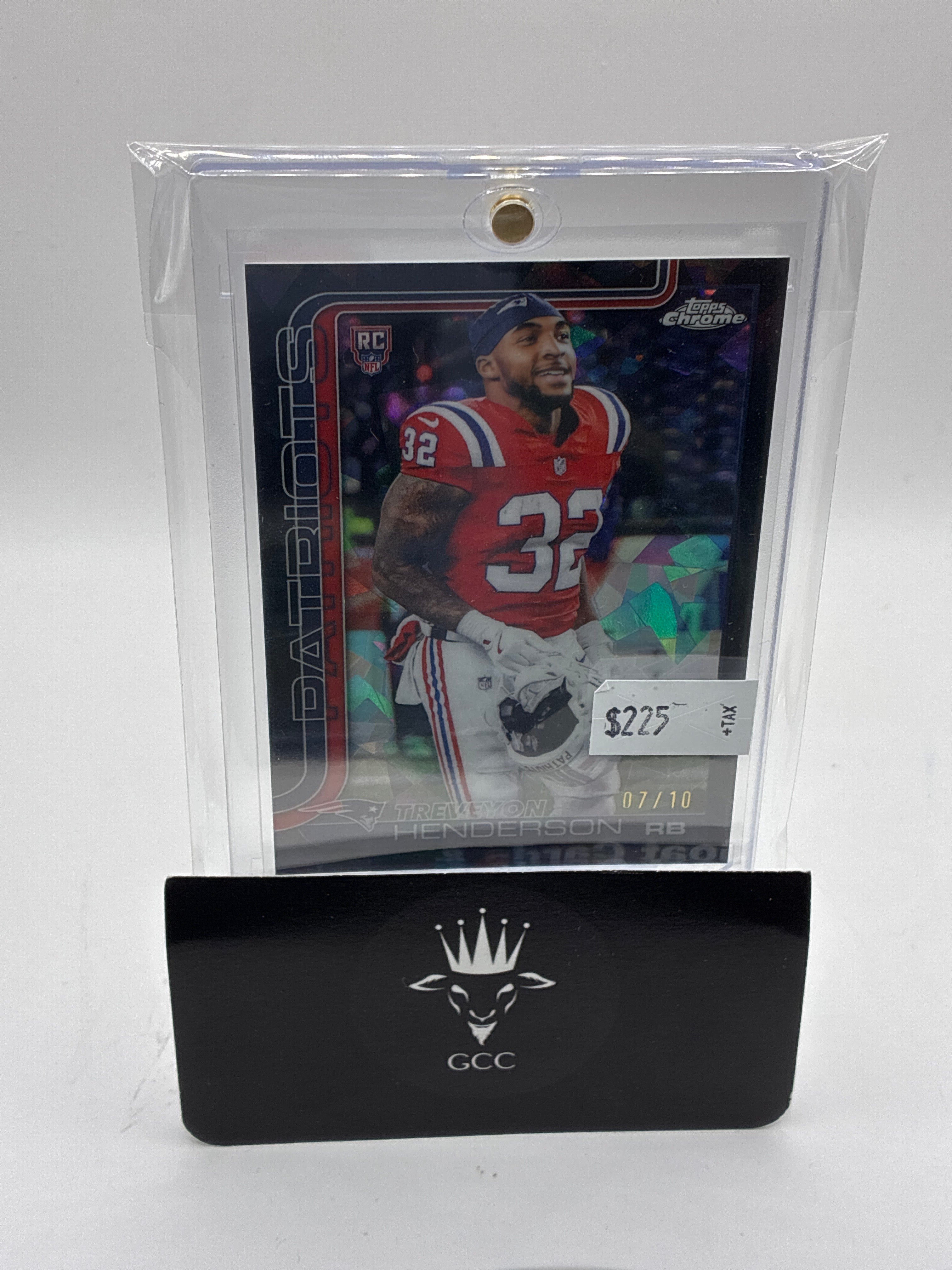 2025 Topps Chrome TreVeyon Henderson Sapphire Black 07/10