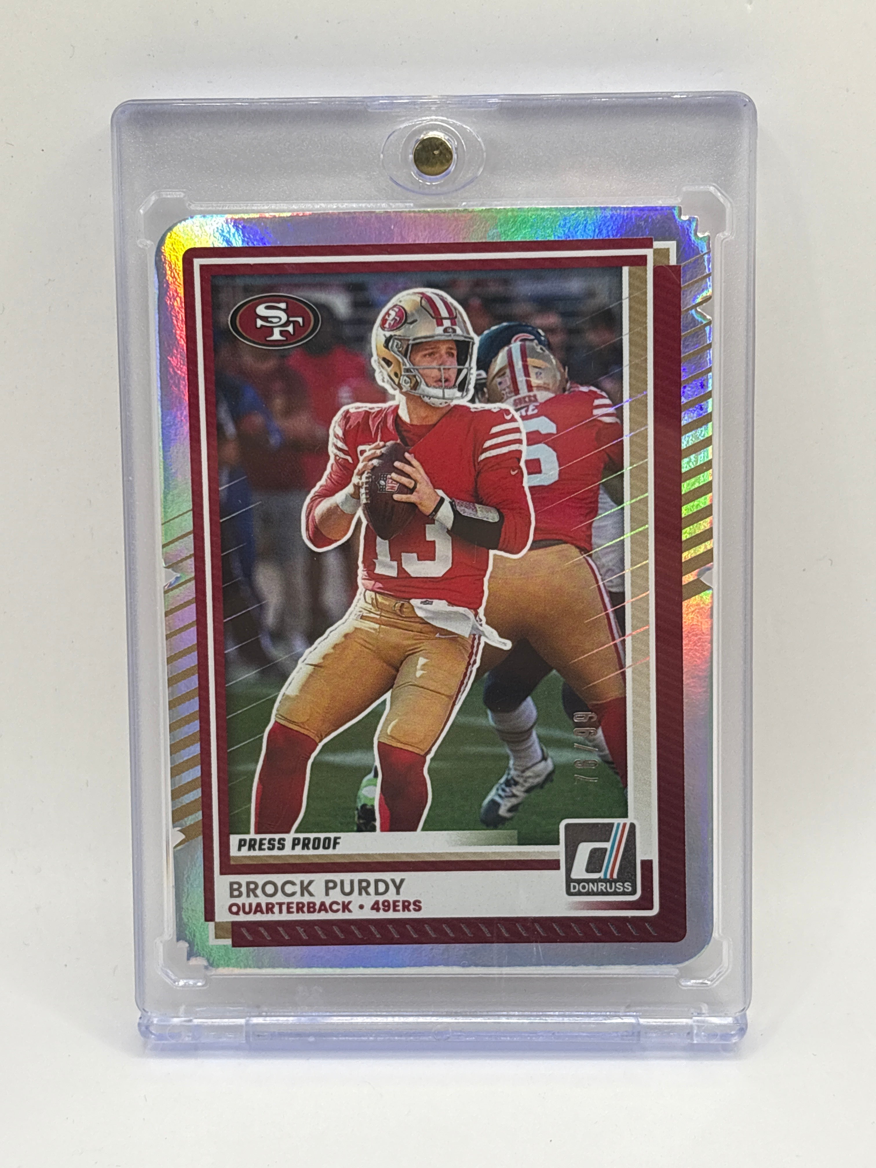 2025 Panini Donruss Football Brock Purdy Press Proof /199