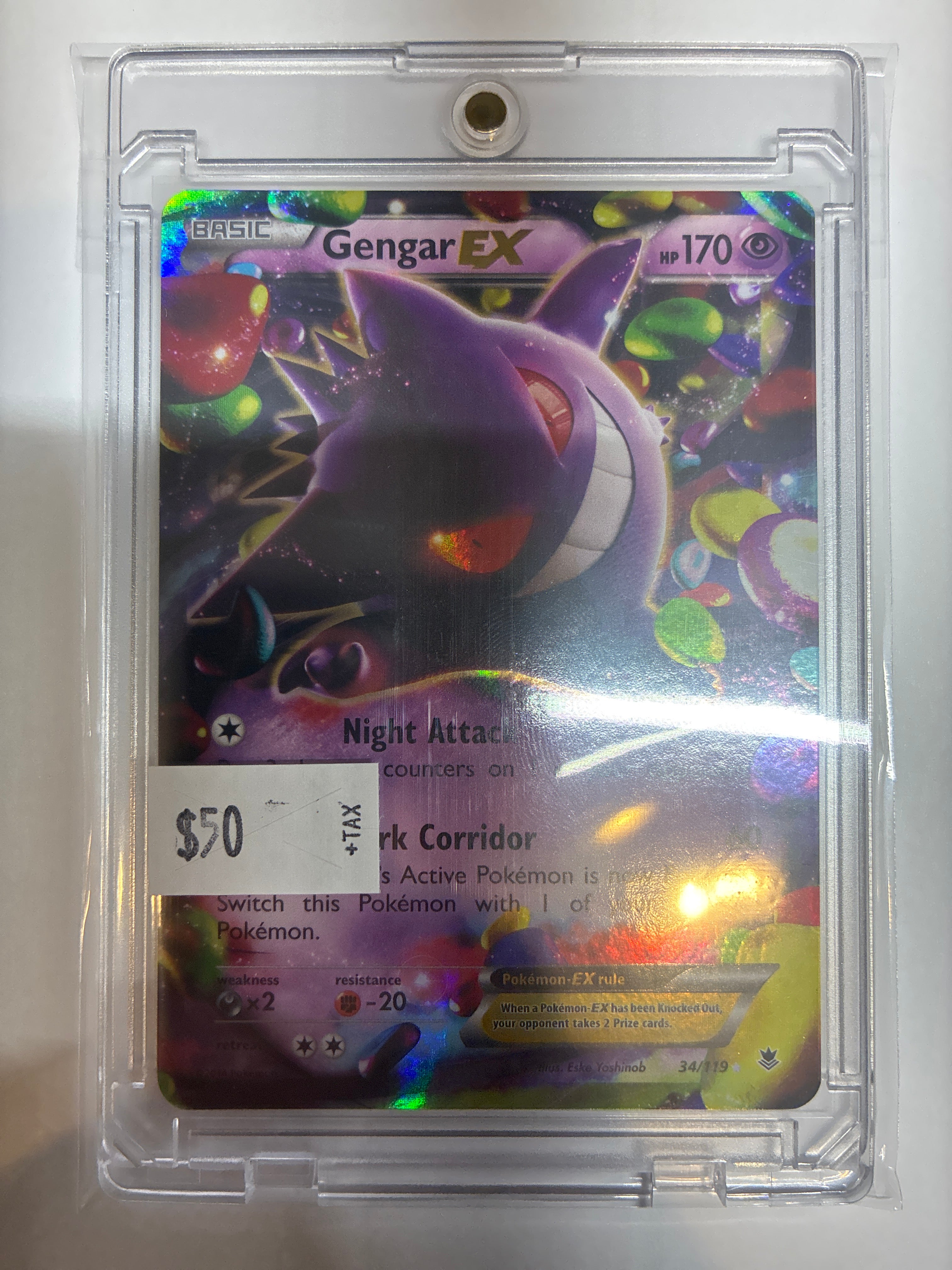 Gengar EX 34/119 XY Phantom Forces Holo