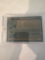 1980 Ricky Henderson auto ￼