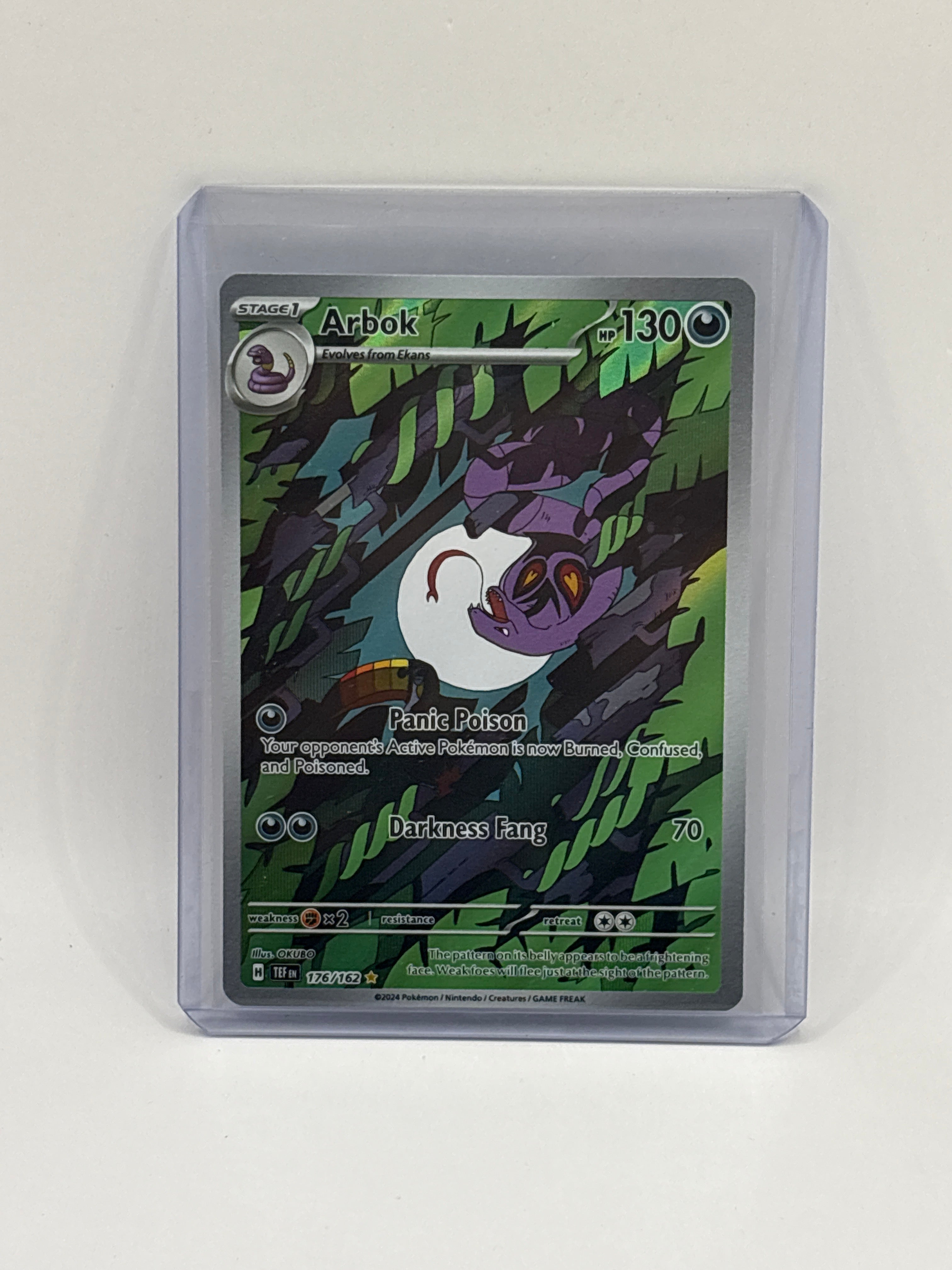 Pokemon Arbok 176/162 Temporal Forces Illustration Rare Holo 130 HP