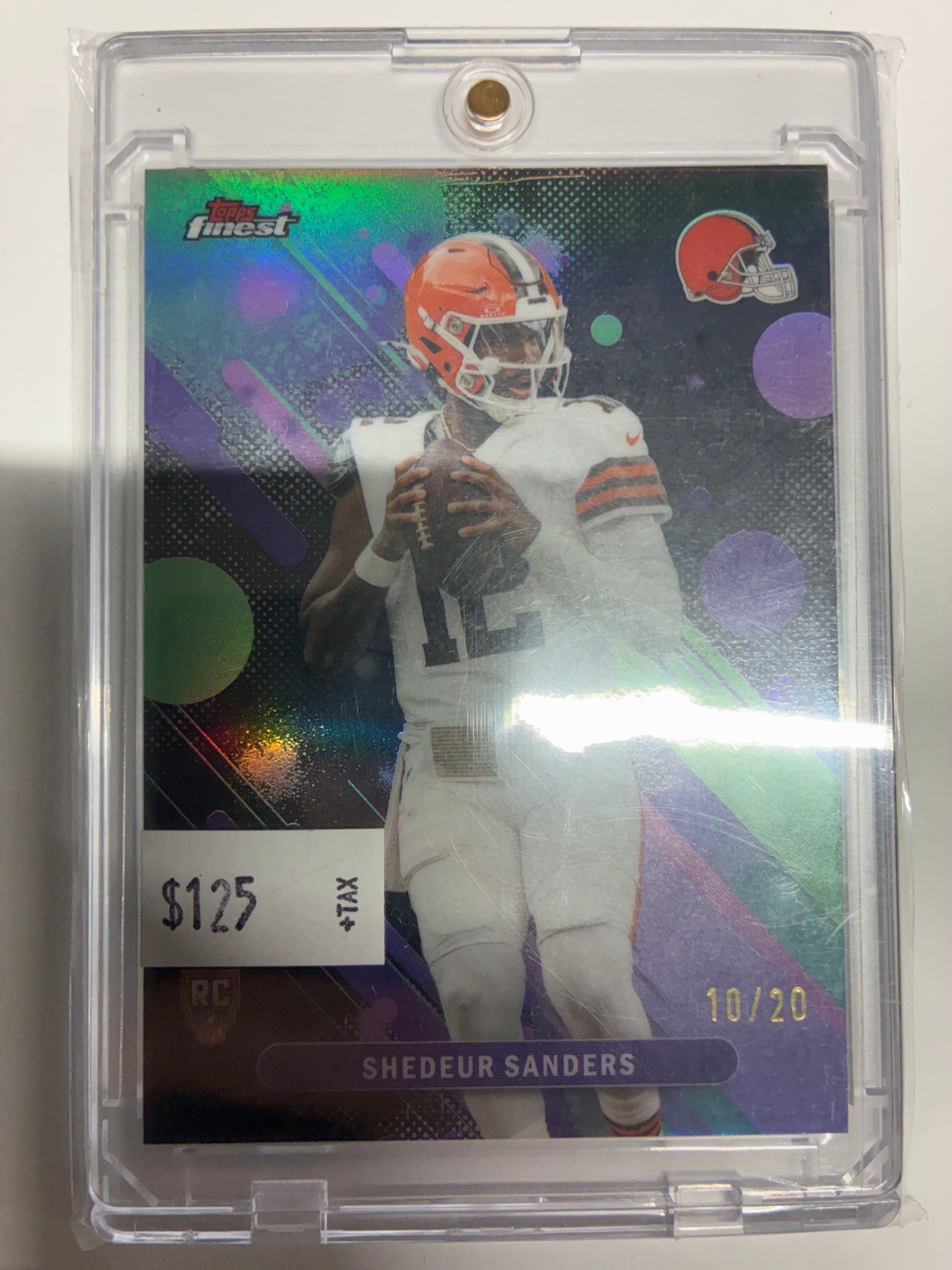 2025 Topps Finest Shedeur Sanders Black Common 10/20