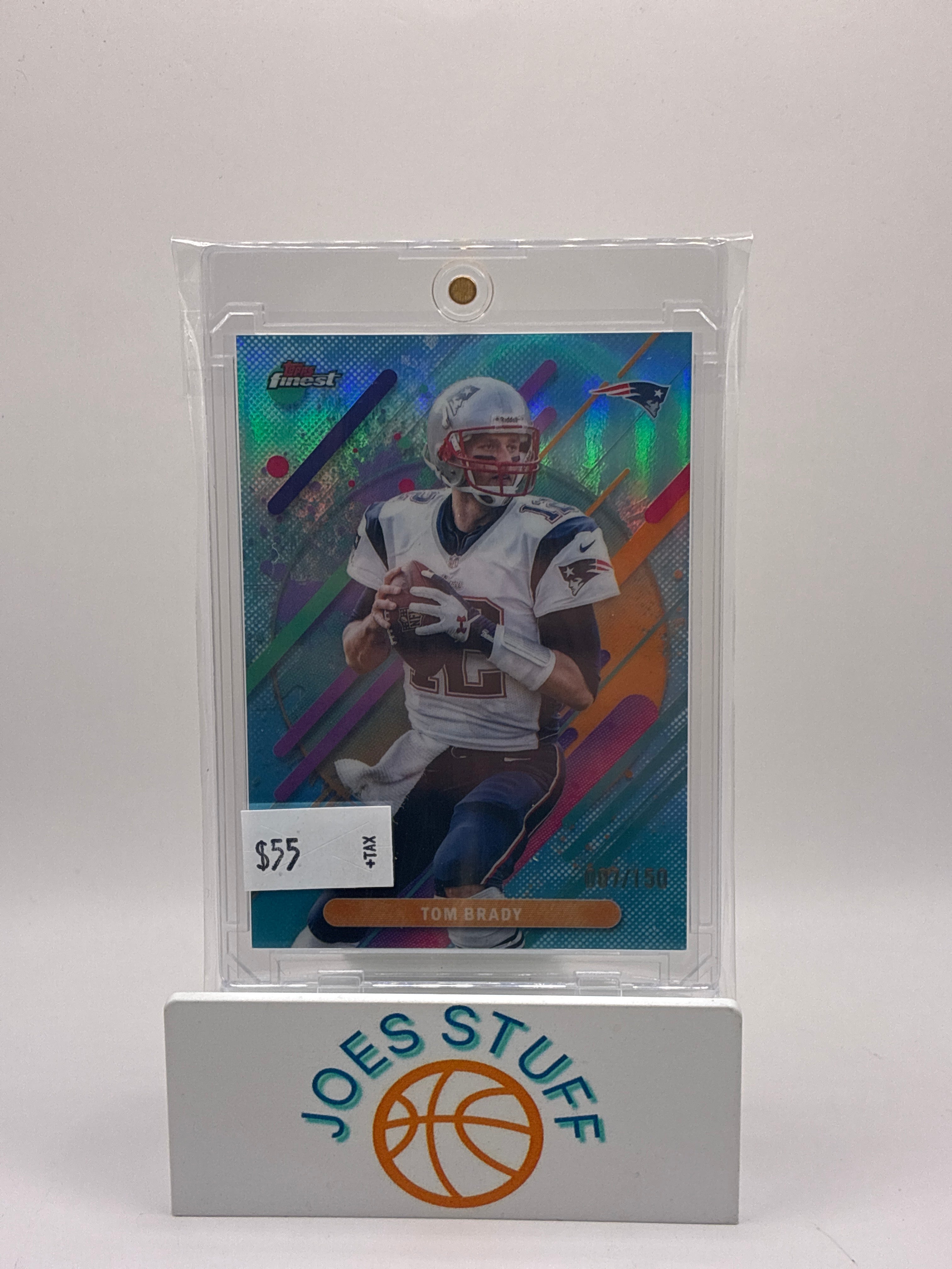 2025 Topps Finest Tom Brady Aqua Refractor 007/150
