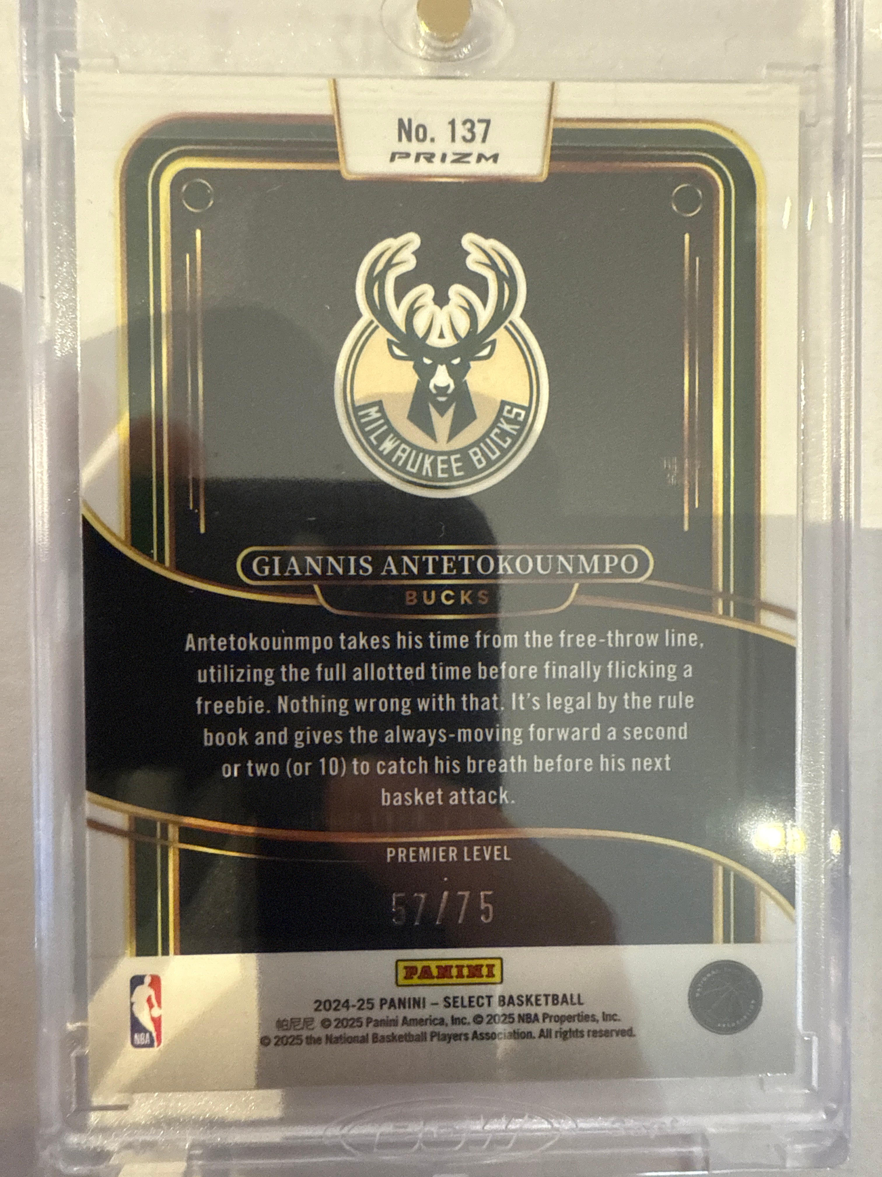 2024/25 Select Giannis Antetokounmpo White Disco 57/75
