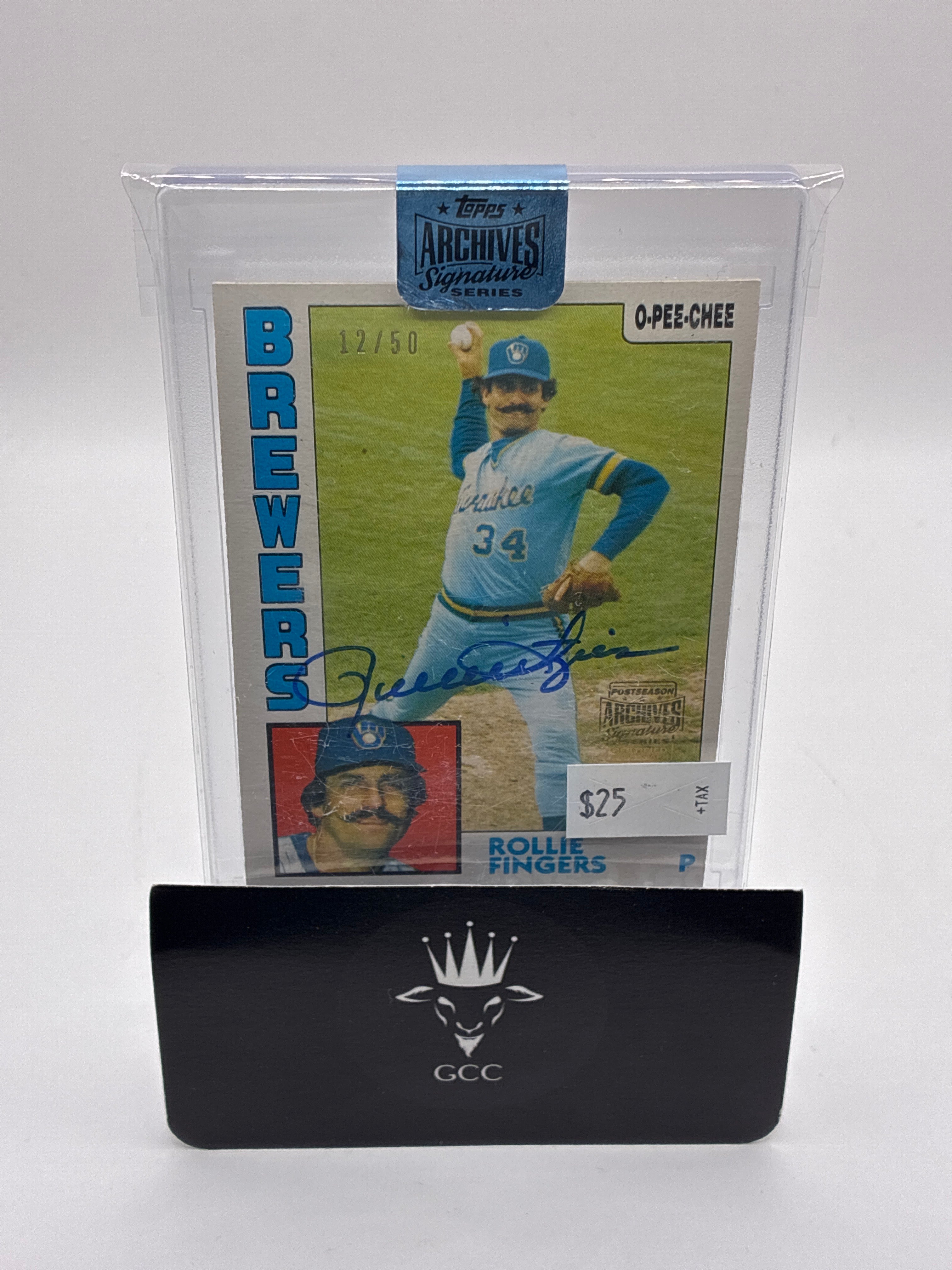 2018 Topps O-Pee-Chee Archives Signature Series Retired Player Edition Buybacks Rollie Fingers 12/50