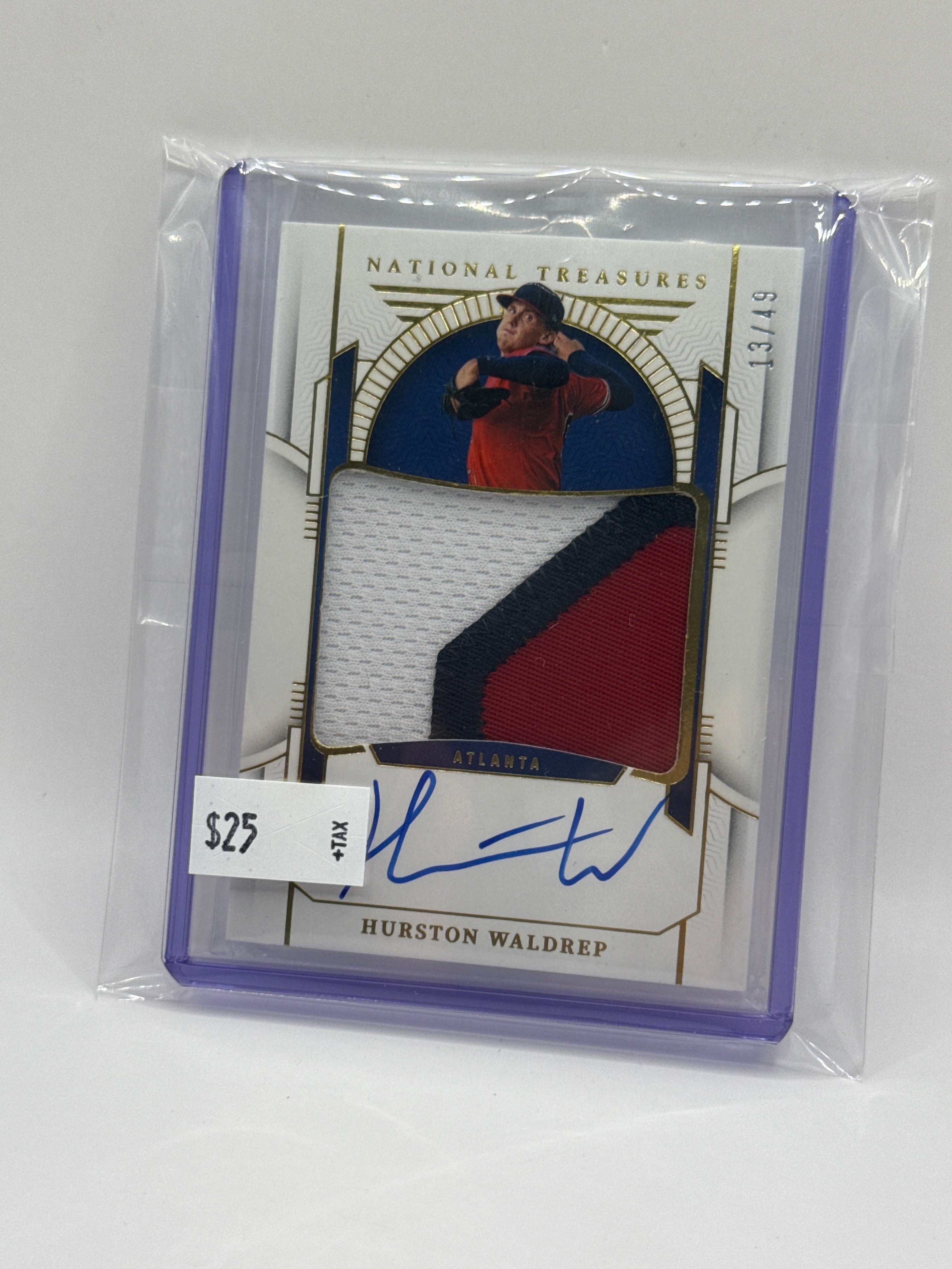 2024 National Treasures Hurston Waldrep Patch Auto 13/49