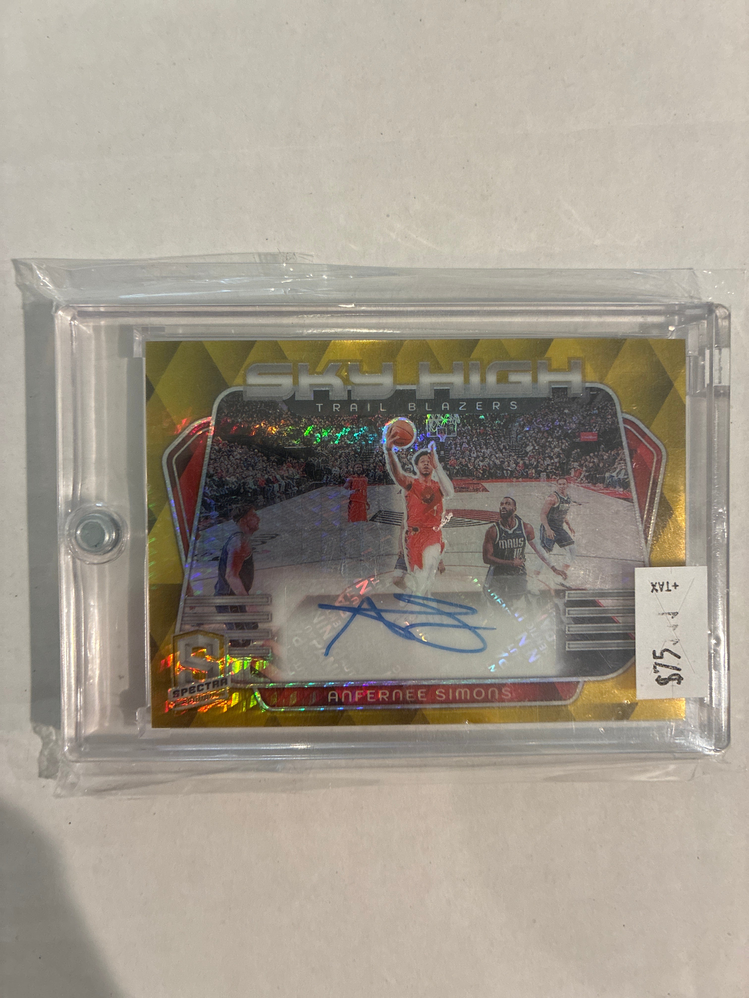 2023-24 Spectra Anfernee Simons Gold Geometric Auto 3/3