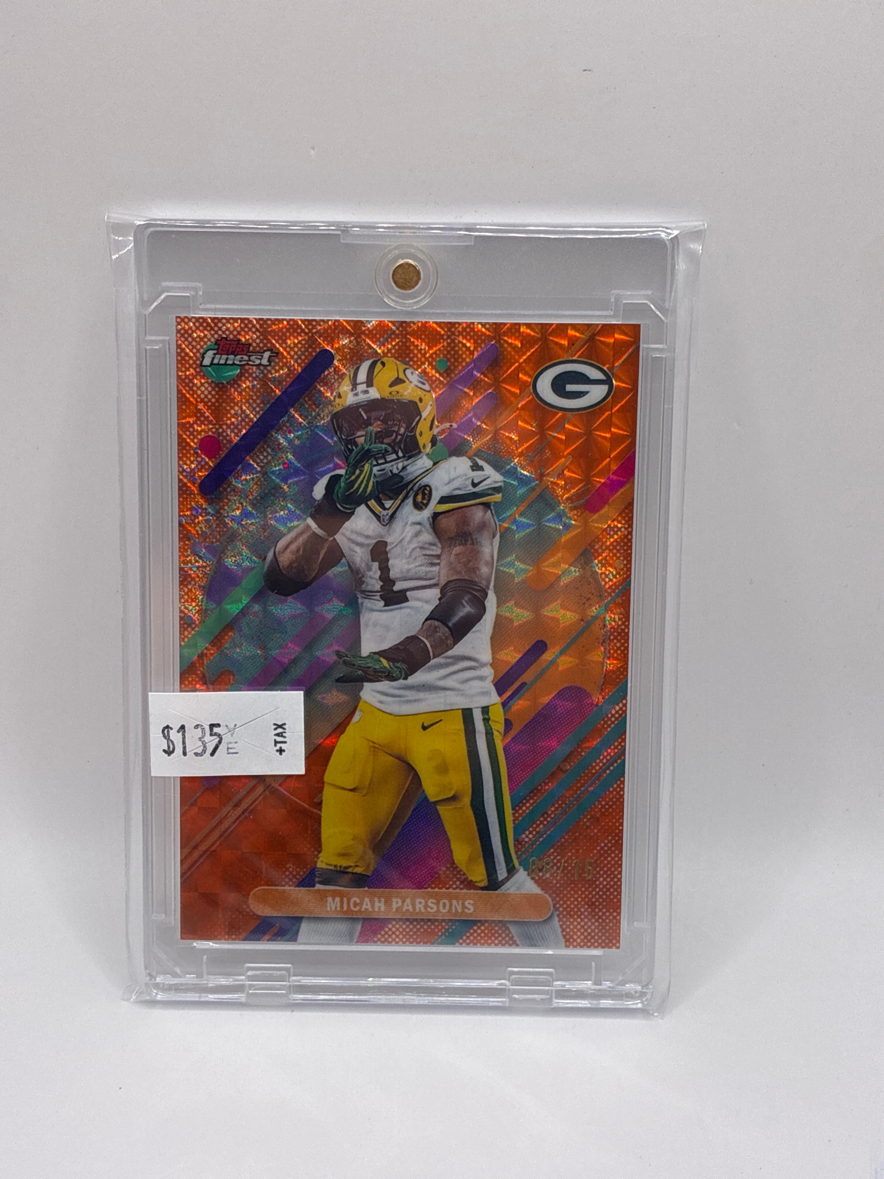 2025 Topps Finest Micah Parsons Orange Geometric 08/15
