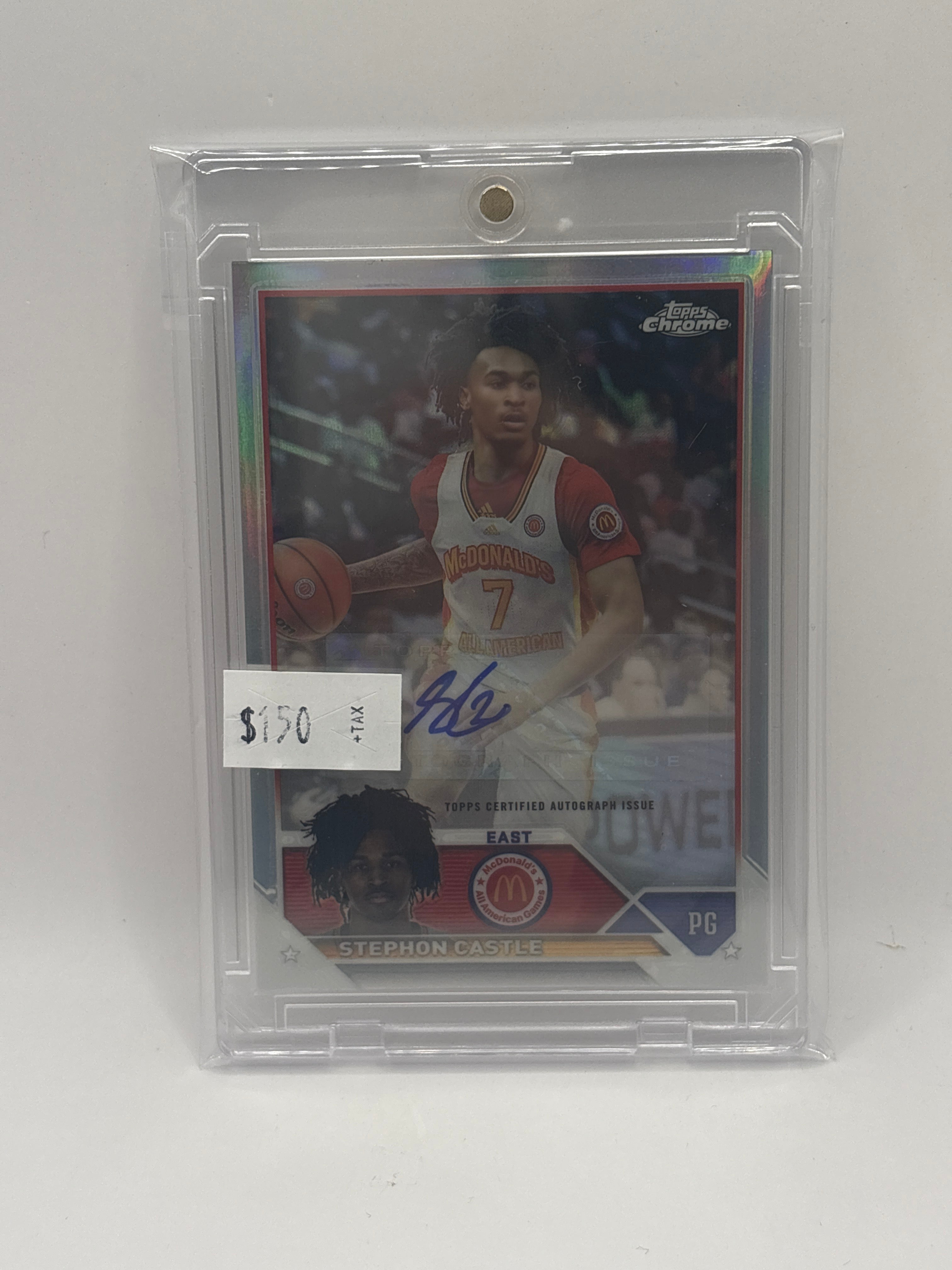 2023 Topps Chrome McDonald’s All American Chrome Autographs Stephon Castle #CA-SC