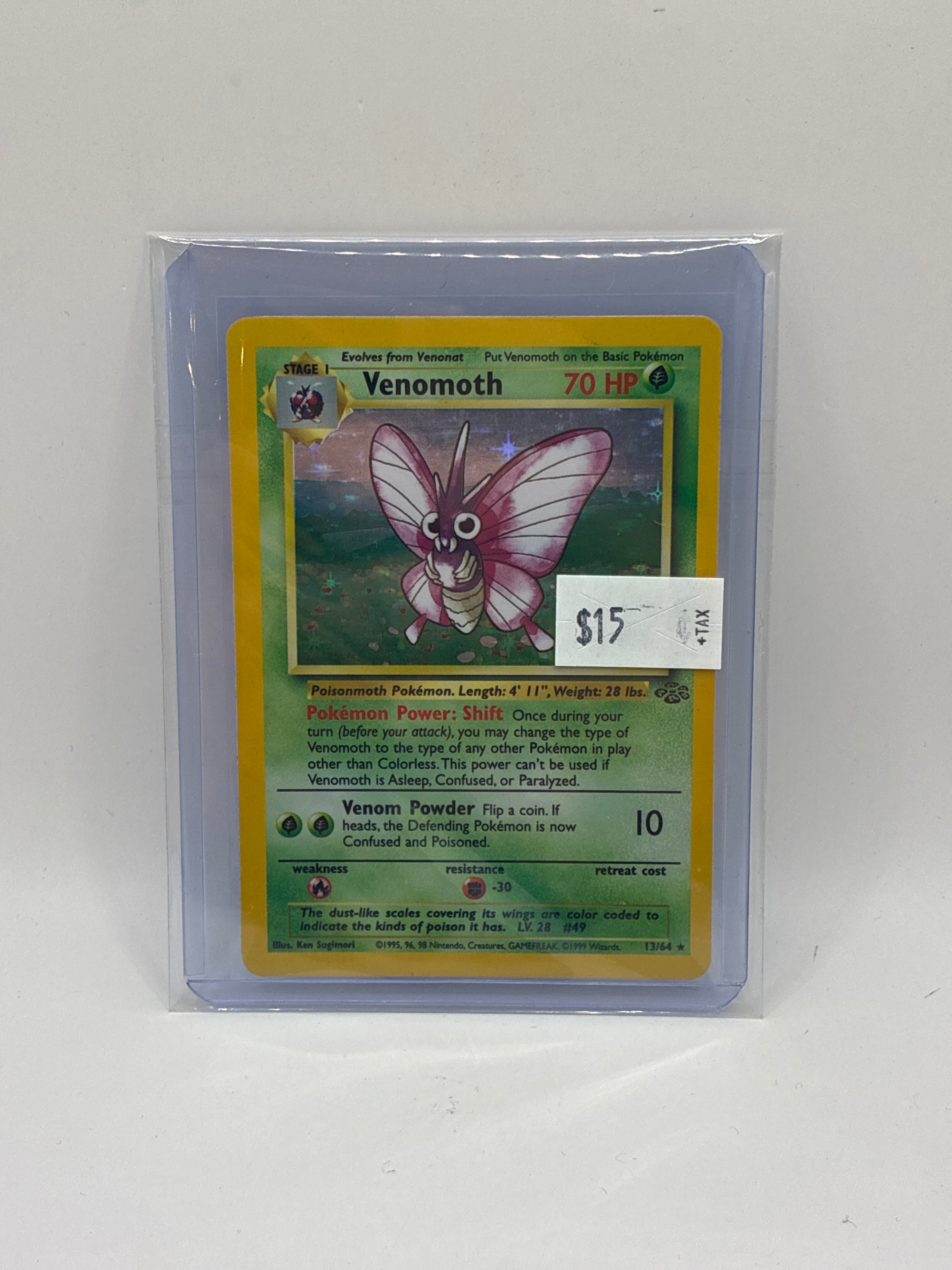 Venomoth 13/64 Jungle Holo
