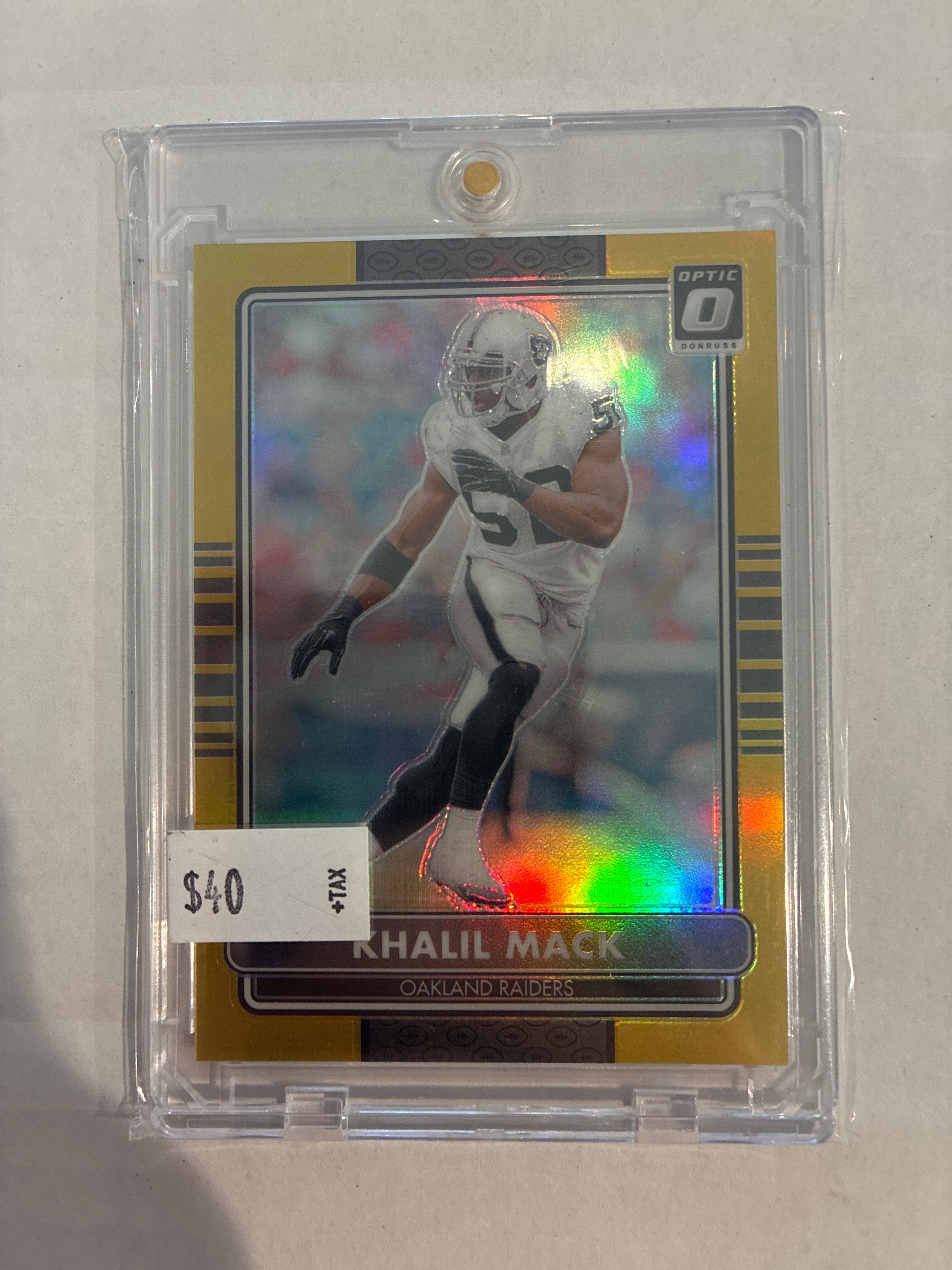 2024 Panini Donruss Optic Khalil Mack 2014 Retro Series Gold 08/10