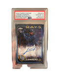 3024 Topps Chrone Junior Caminero Rookie Autograph Psa/Dna Cert #RAJCA PSA 10 AUTO 10